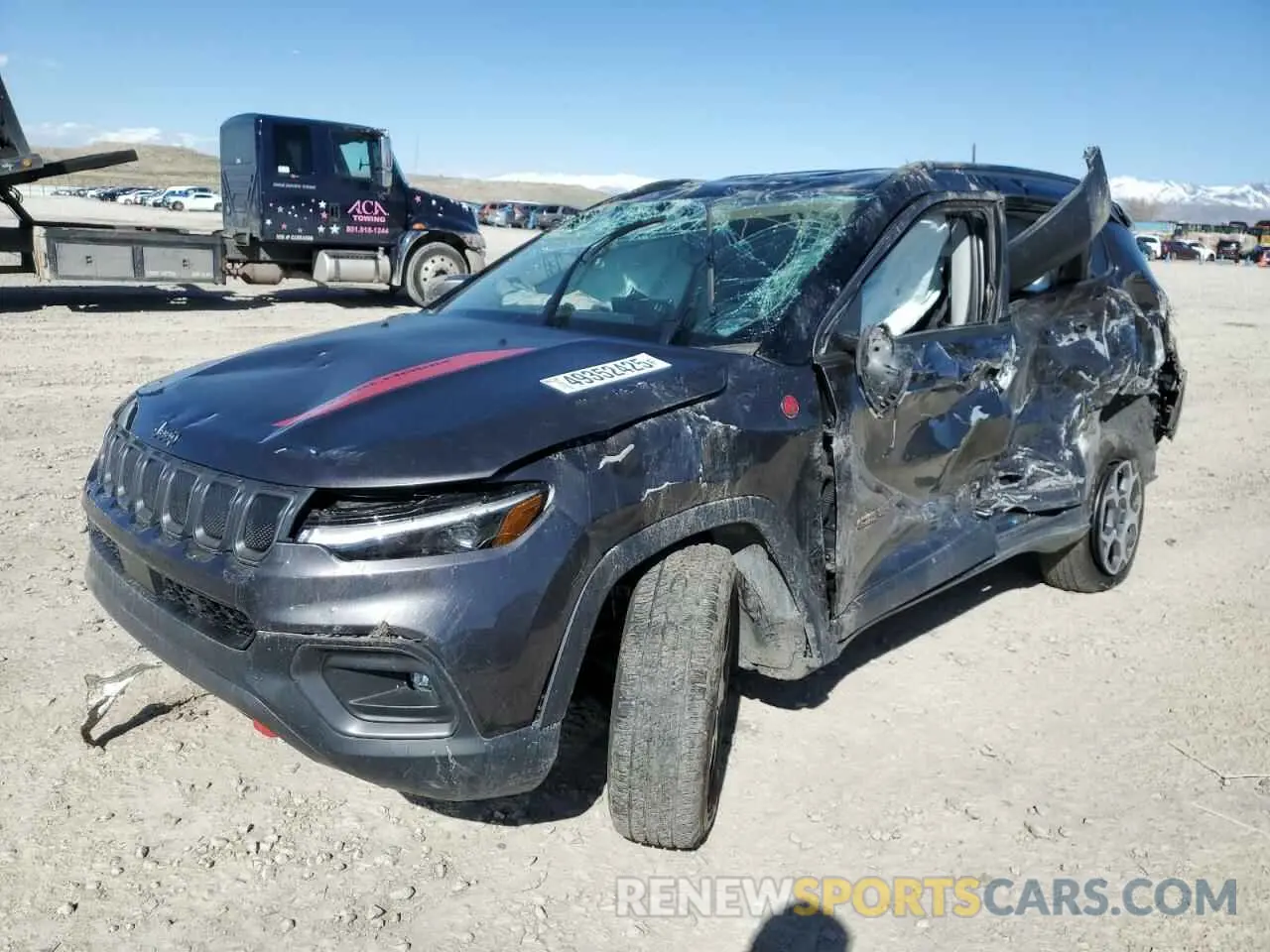 1 Photograph of a damaged car 3C4NJDDB2NT155259 JEEP COMPASS 2022