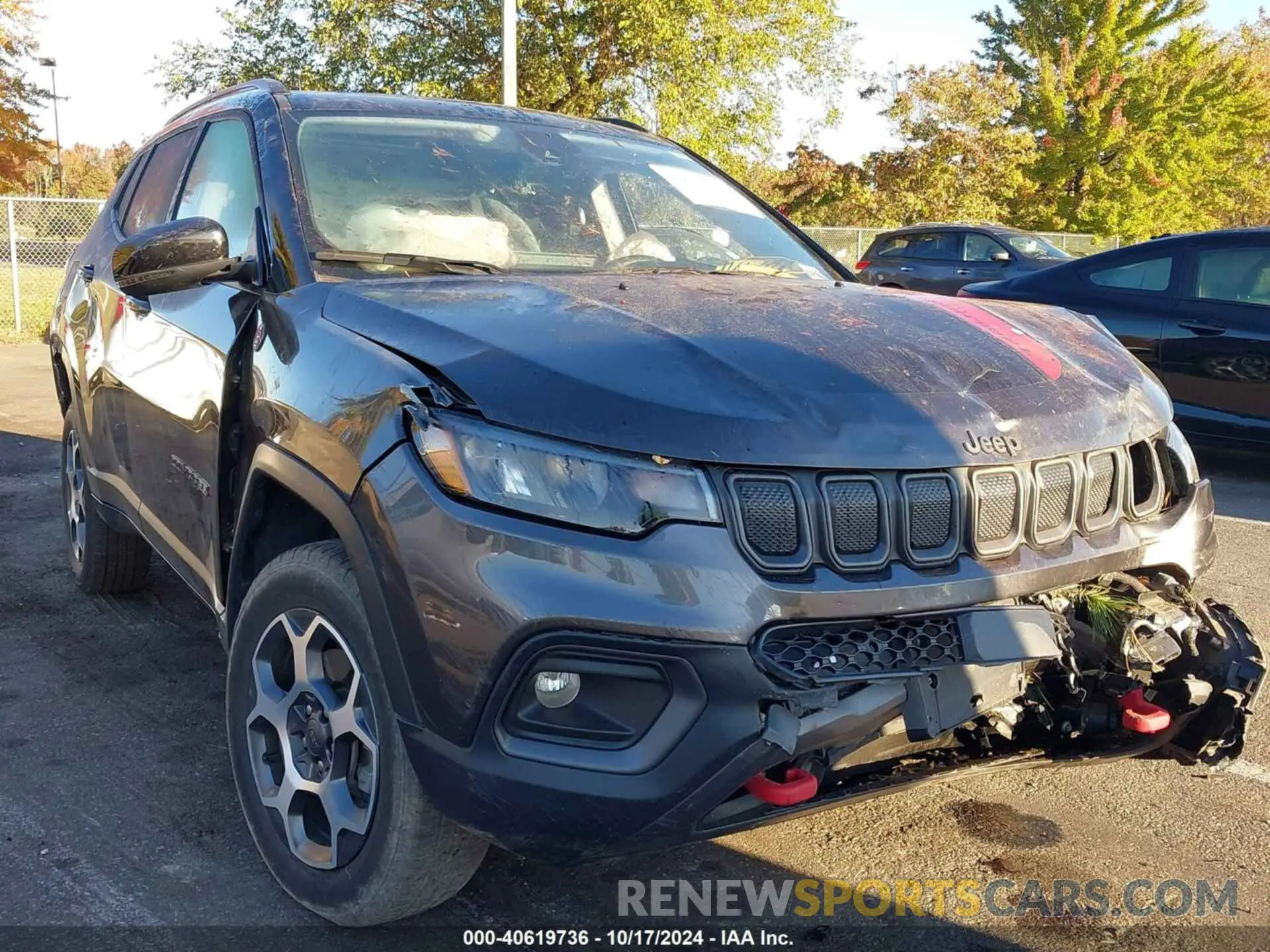 1 Photograph of a damaged car 3C4NJDDB3NT206168 JEEP COMPASS 2022
