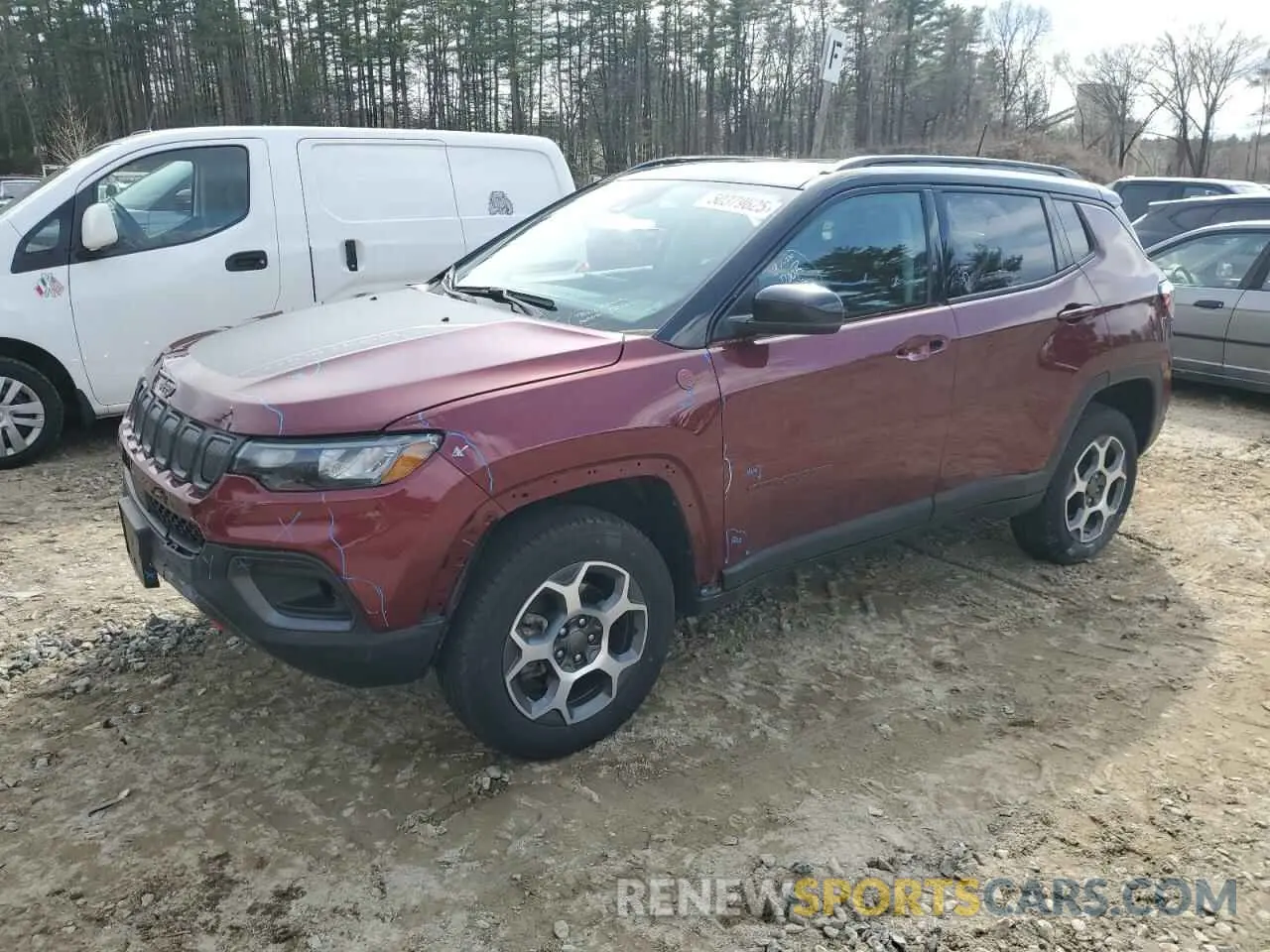 1 Photograph of a damaged car 3C4NJDDB3NT229952 JEEP COMPASS 2022