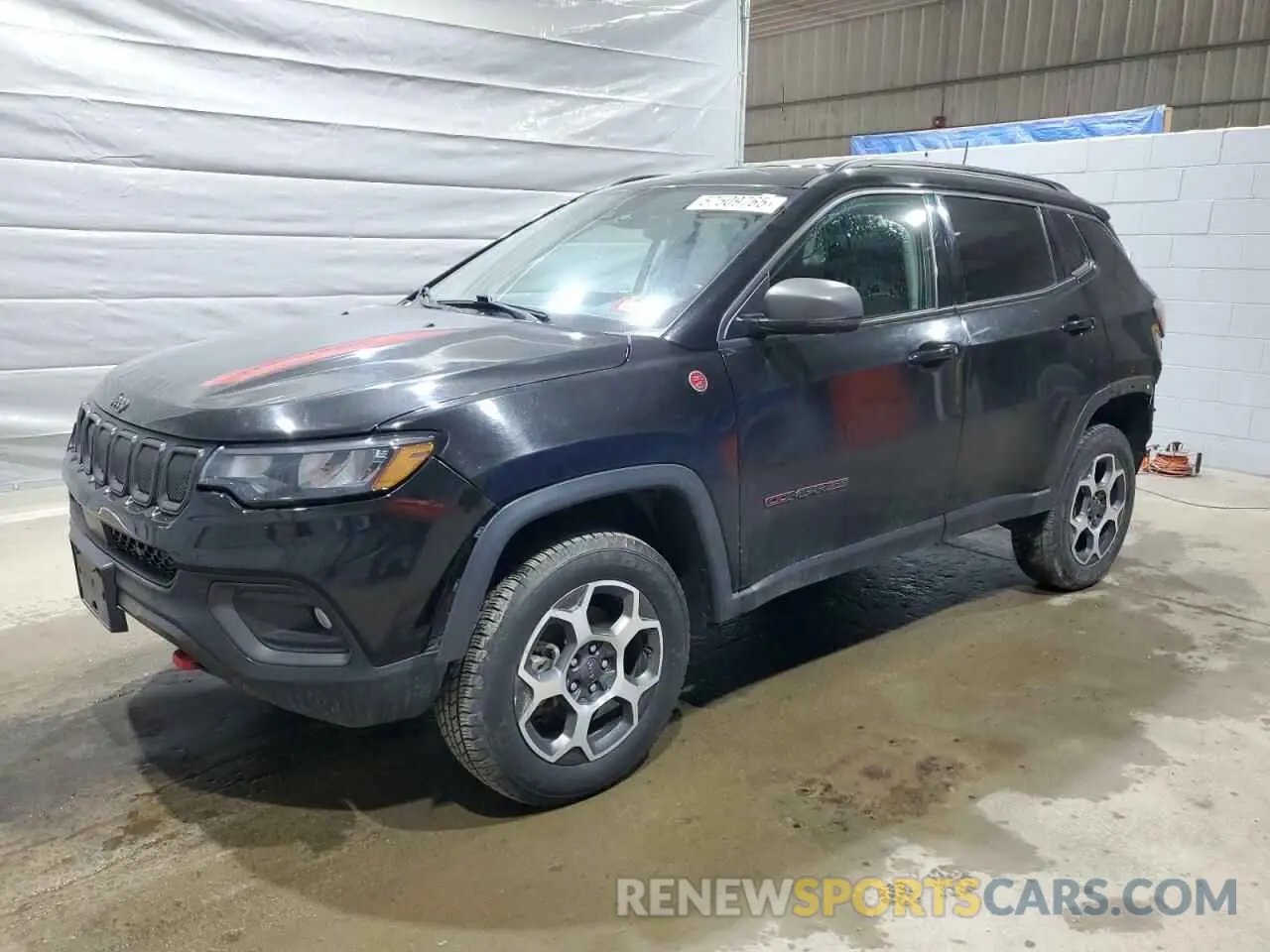 1 Photograph of a damaged car 3C4NJDDB5NT122384 JEEP COMPASS 2022