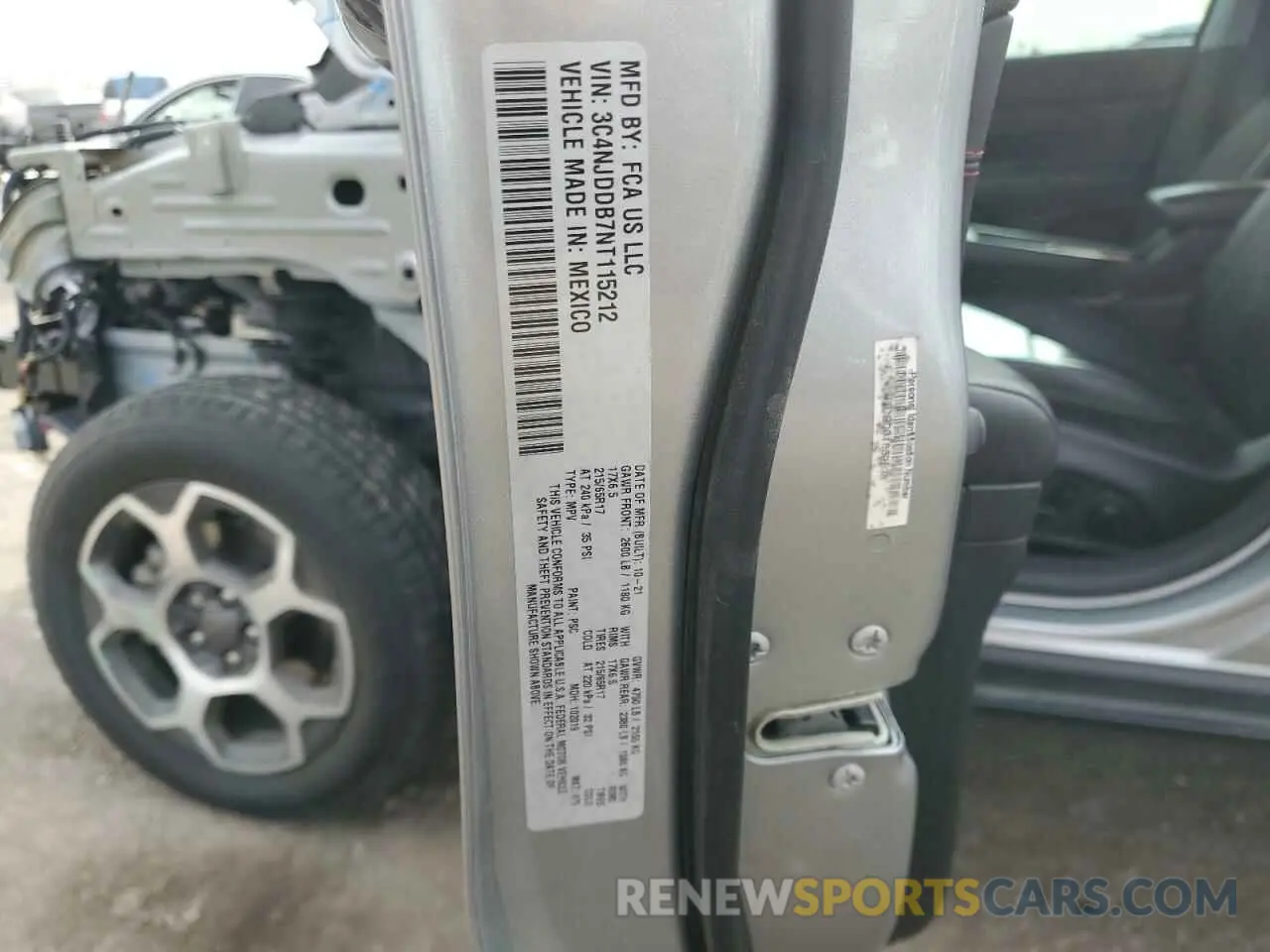 14 Photograph of a damaged car 3C4NJDDB7NT115212 JEEP COMPASS 2022