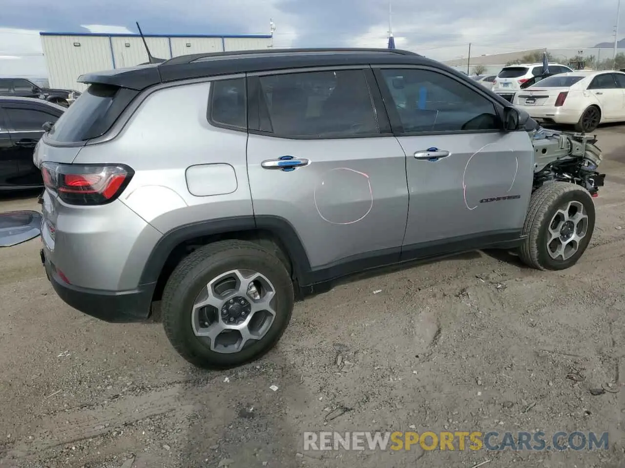 3 Photograph of a damaged car 3C4NJDDB7NT115212 JEEP COMPASS 2022