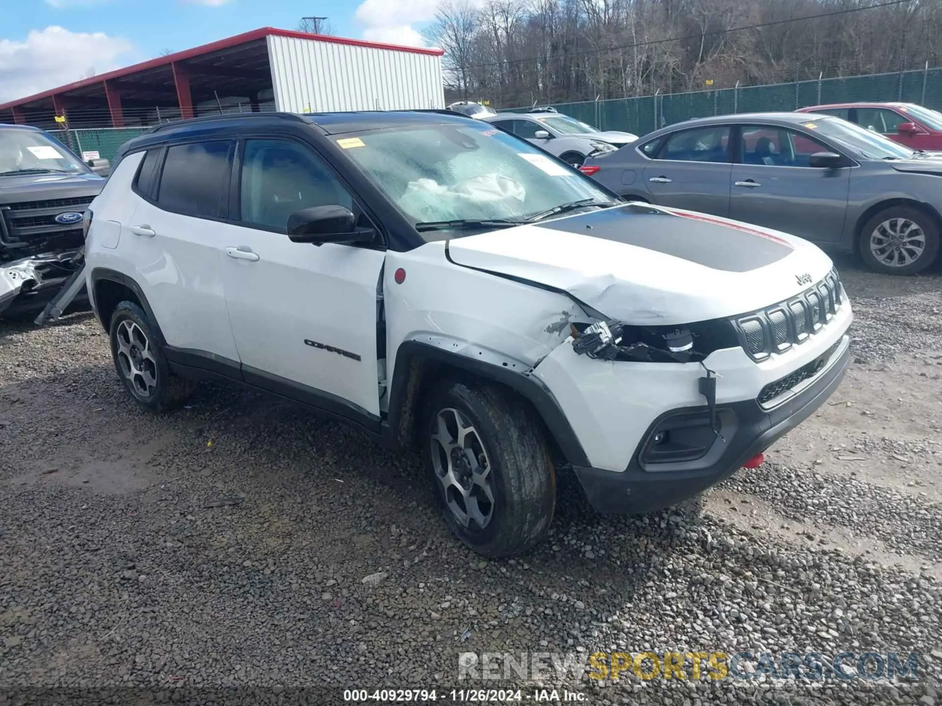 1 Photograph of a damaged car 3C4NJDDB7NT226018 JEEP COMPASS 2022