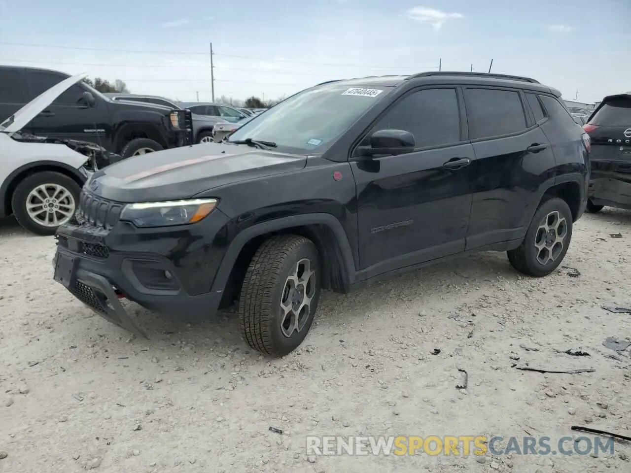 1 Photograph of a damaged car 3C4NJDDB7NT237259 JEEP COMPASS 2022