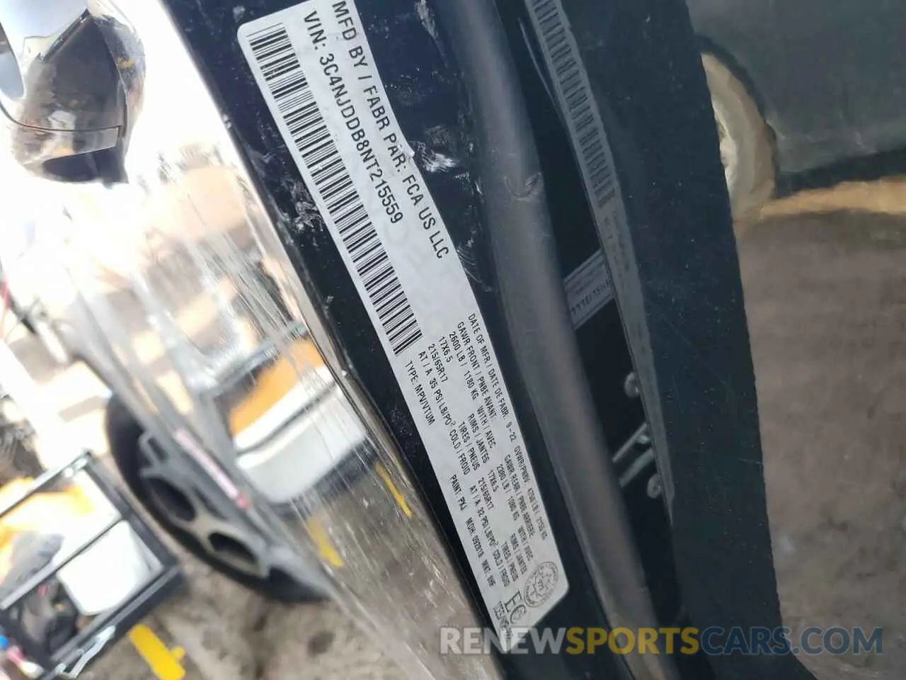 14 Photograph of a damaged car 3C4NJDDB8NT215559 JEEP COMPASS 2022