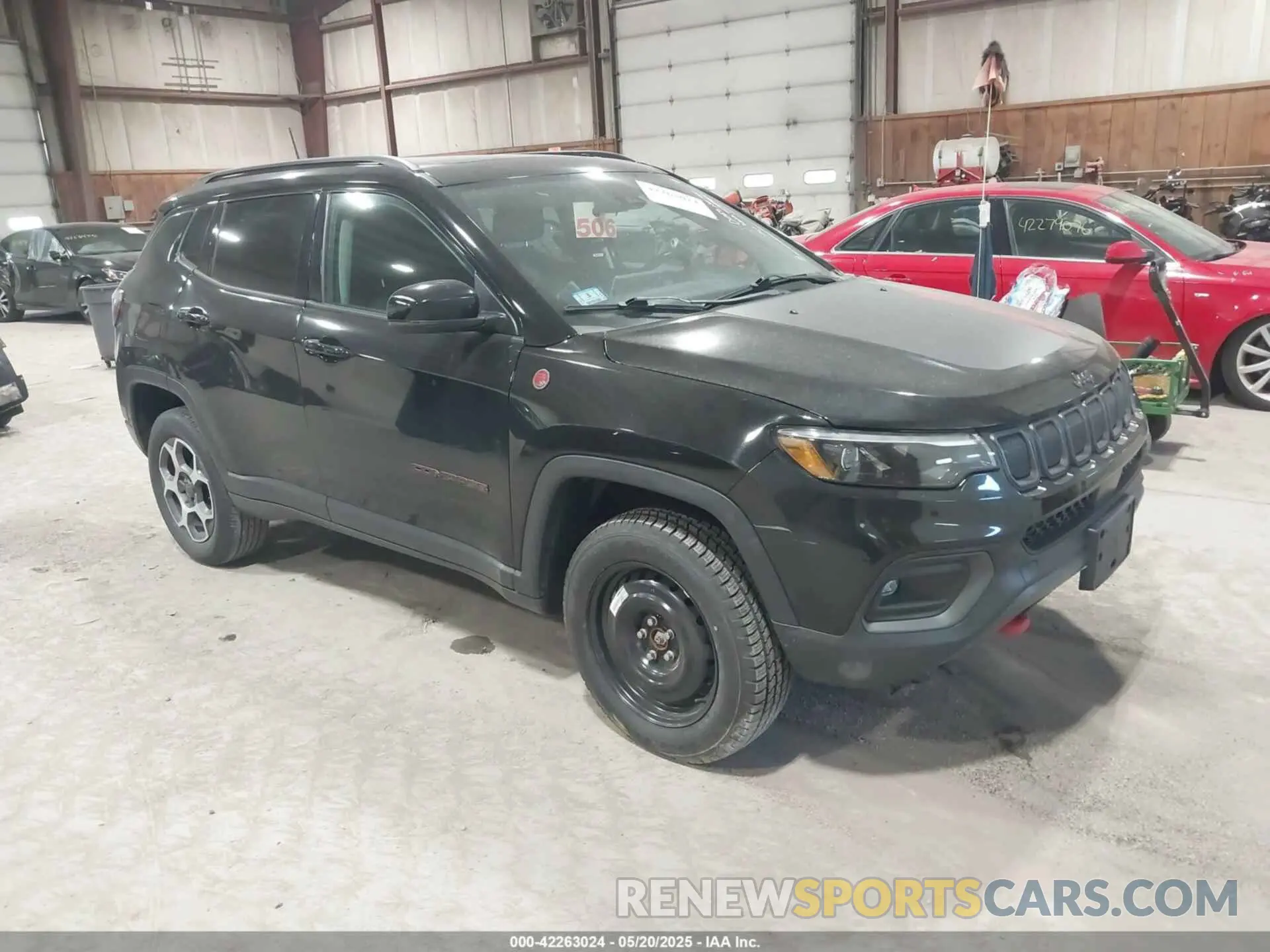 1 Photograph of a damaged car 3C4NJDDB8NT227131 JEEP COMPASS 2022