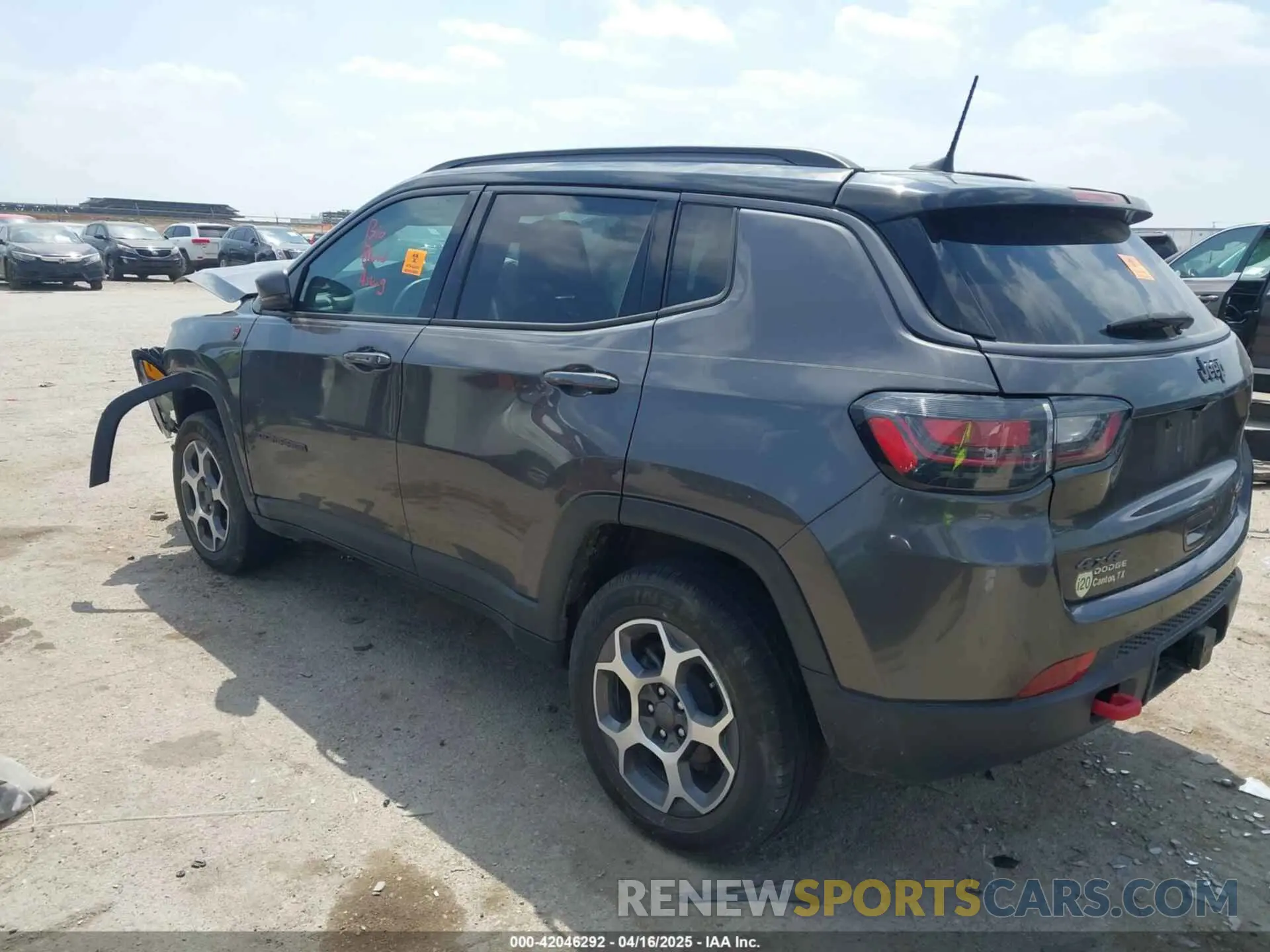3 Photograph of a damaged car 3C4NJDDBXNT157230 JEEP COMPASS 2022