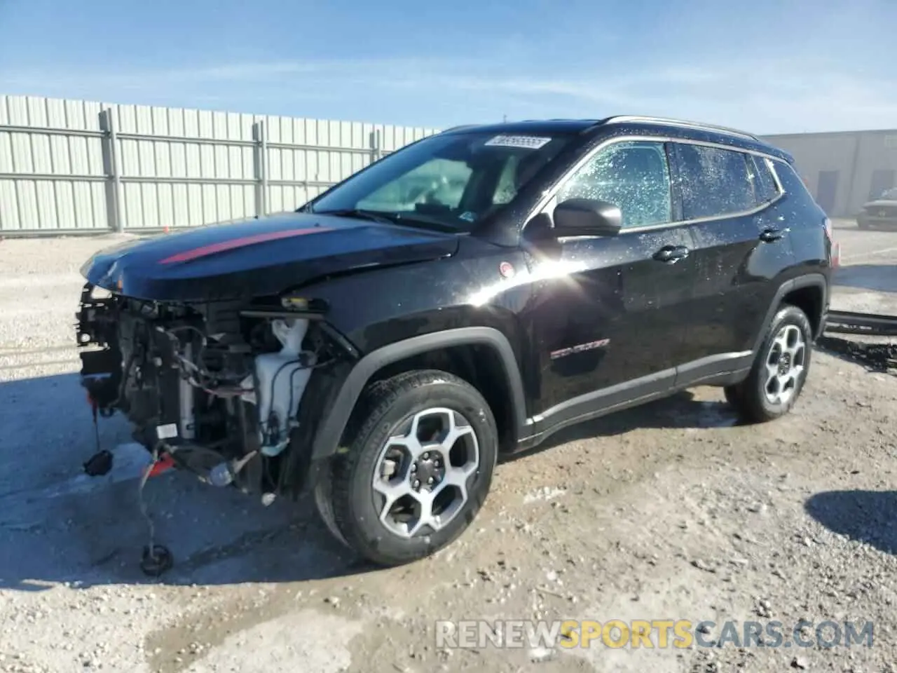 1 Photograph of a damaged car 3C4NJDDBXNT176019 JEEP COMPASS 2022
