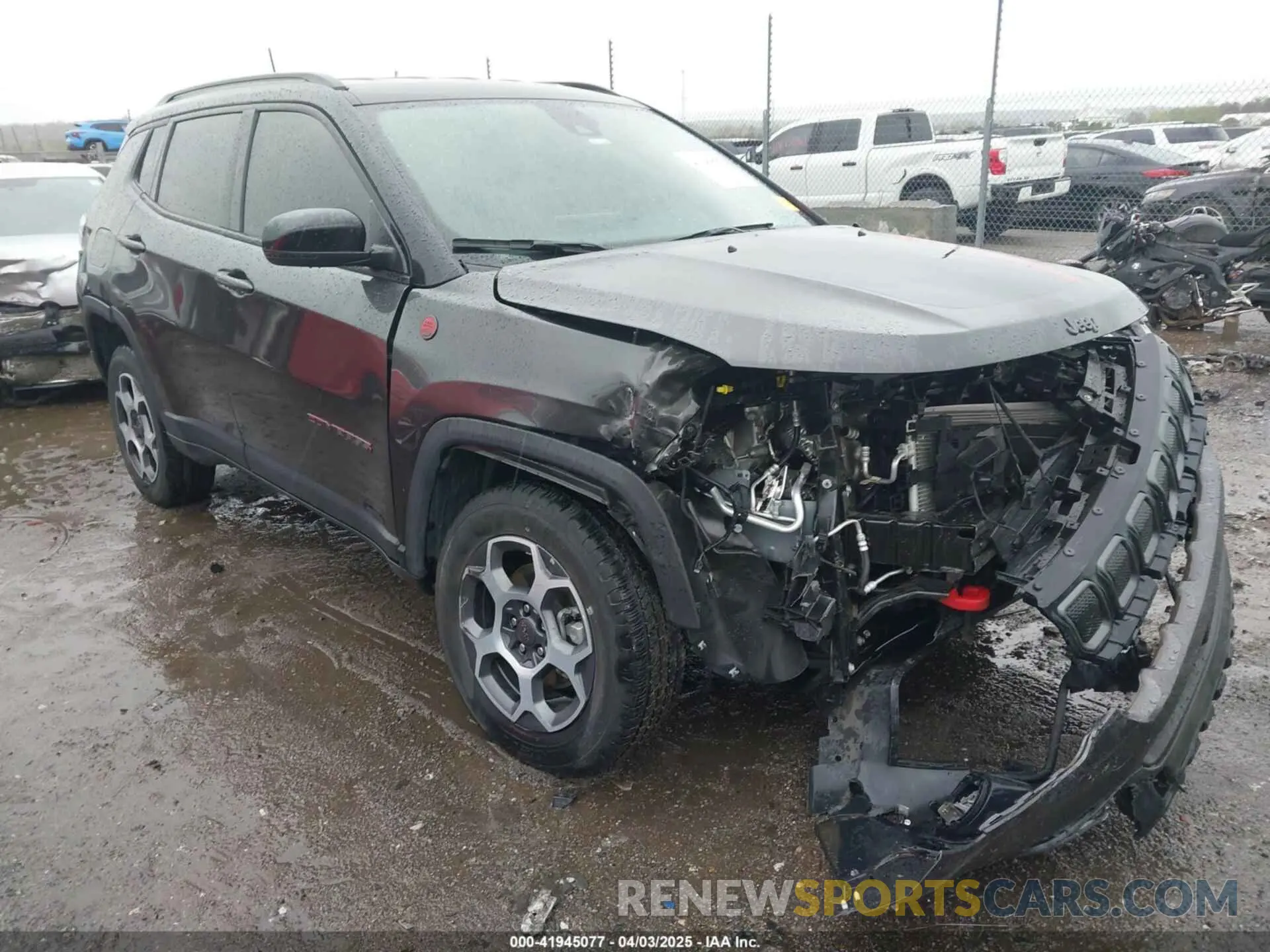 1 Photograph of a damaged car 3C4NJDDBXNT206118 JEEP COMPASS 2022