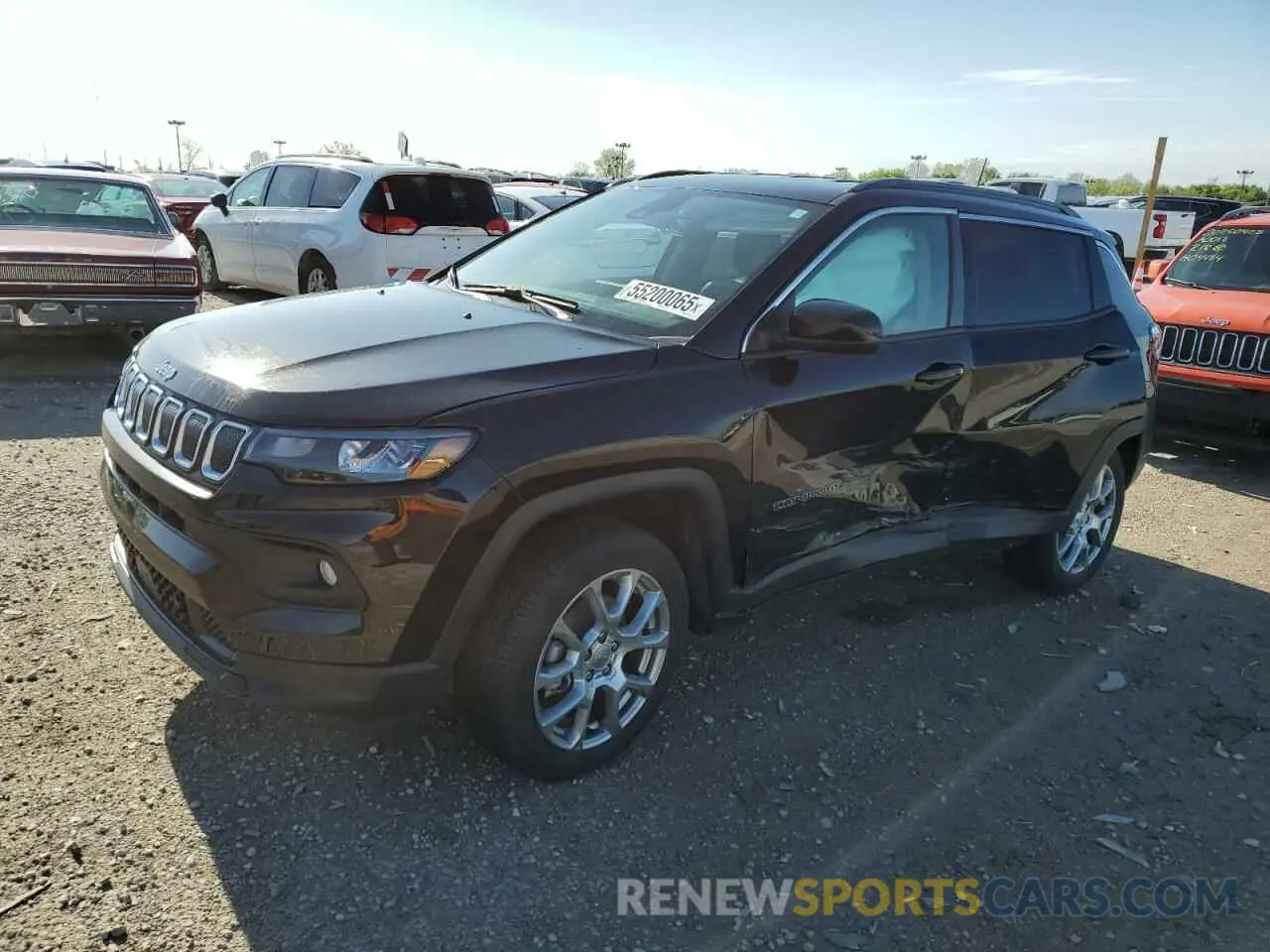 1 Photograph of a damaged car 3C4NJDFB0NT151739 JEEP COMPASS 2022