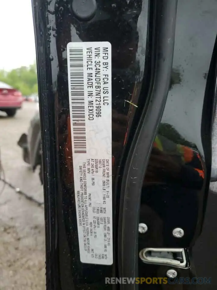 13 Photograph of a damaged car 3C4NJDFB7NT219096 JEEP COMPASS 2022