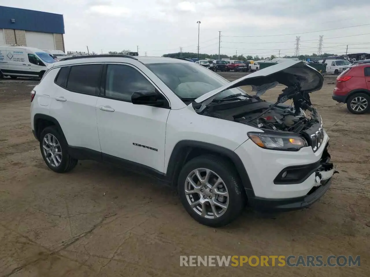 4 Photograph of a damaged car 3C4NJDFB8NT208723 JEEP COMPASS 2022