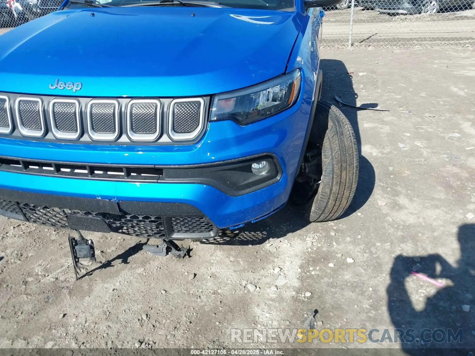 6 Photograph of a damaged car 3C4NJDFBXNT129487 JEEP COMPASS 2022