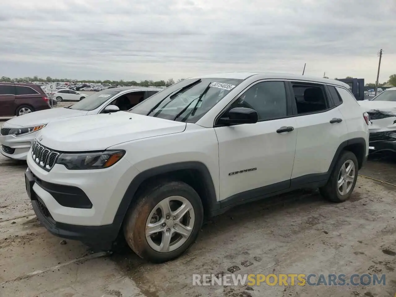 1 Photograph of a damaged car 3C4NJDAN0PT569903 JEEP COMPASS 2023