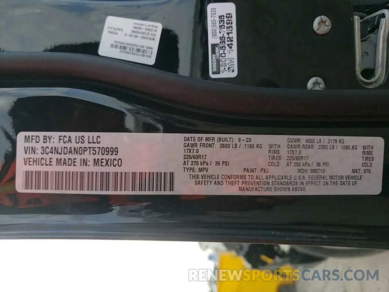 13 Photograph of a damaged car 3C4NJDAN0PT570999 JEEP COMPASS 2023