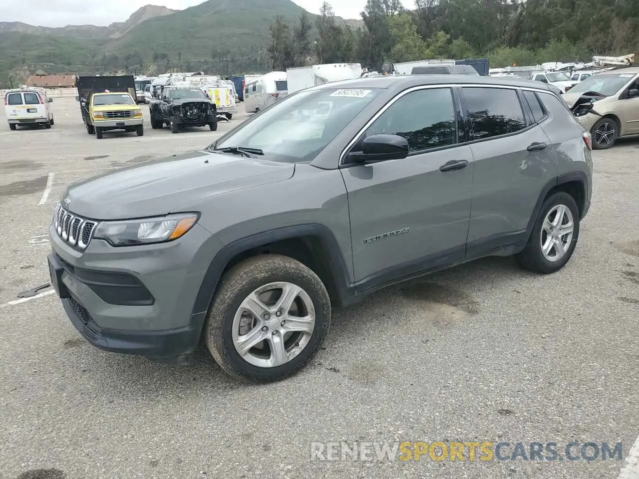 1 Photograph of a damaged car 3C4NJDAN8PT516673 JEEP COMPASS 2023