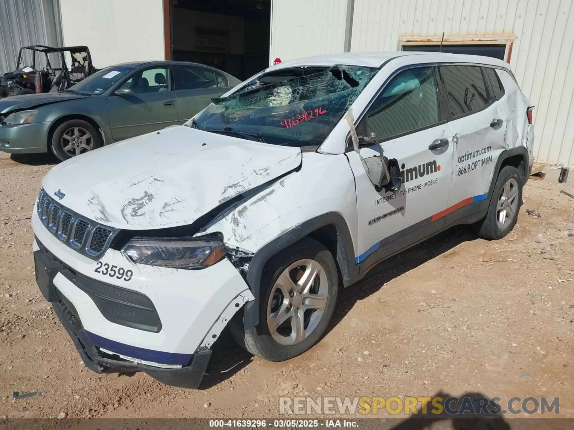 2 Photograph of a damaged car 3C4NJDAN8PT564612 JEEP COMPASS 2023