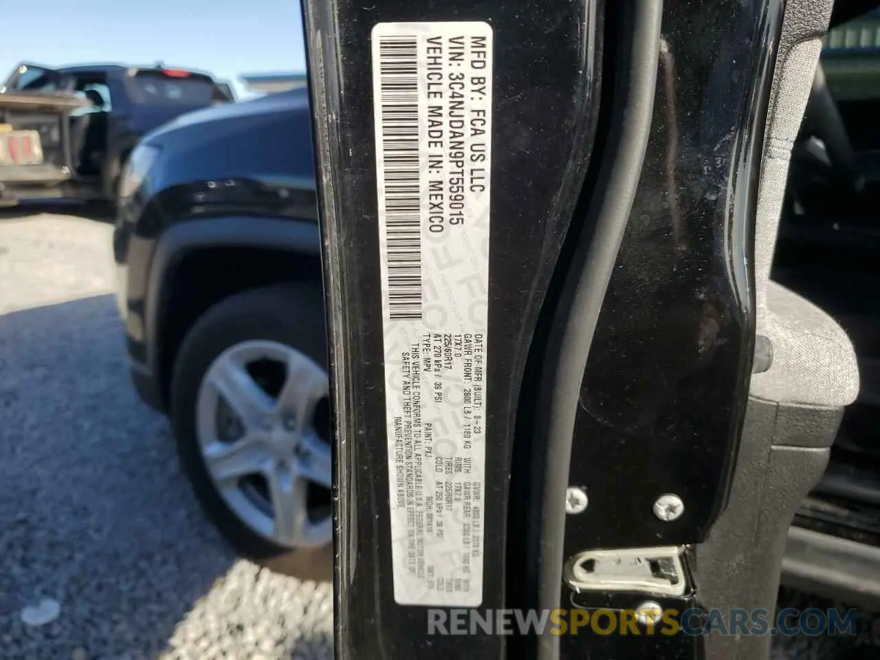 13 Photograph of a damaged car 3C4NJDAN9PT559015 JEEP COMPASS 2023