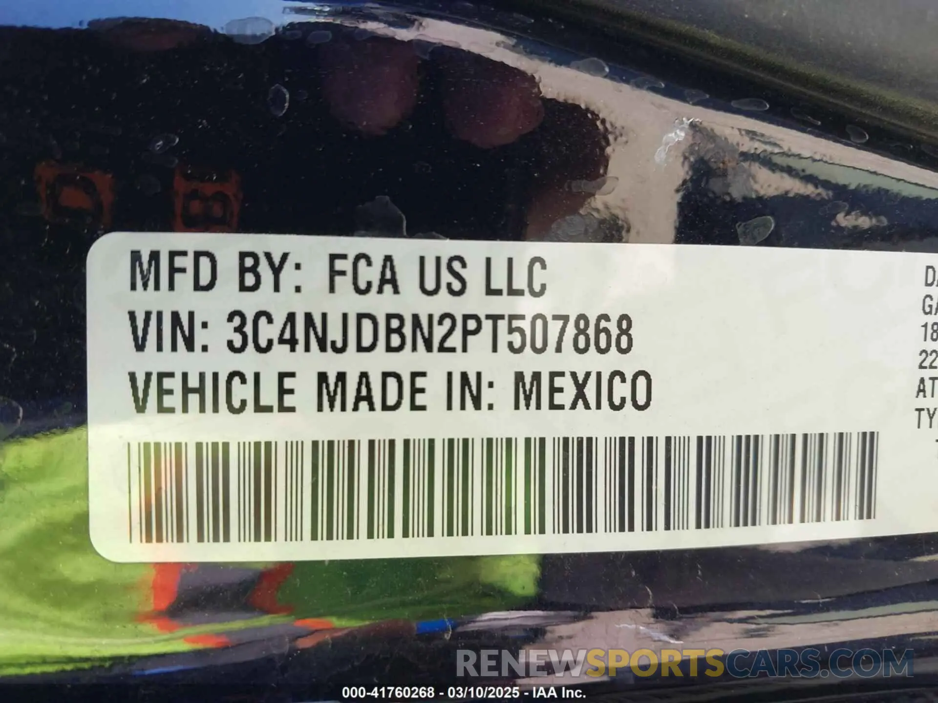 9 Photograph of a damaged car 3C4NJDBN2PT507868 JEEP COMPASS 2023