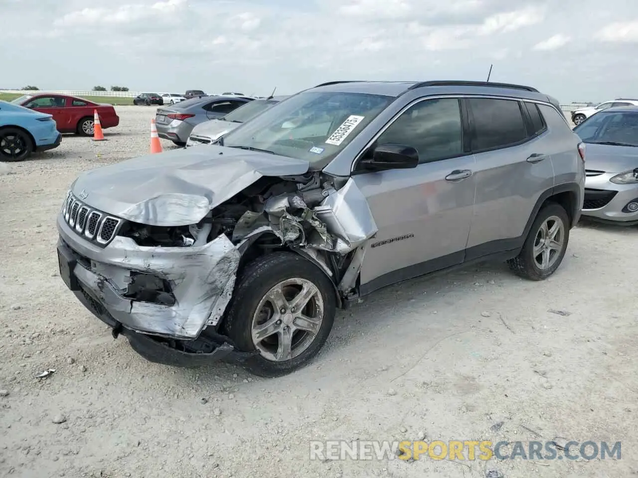 1 Photograph of a damaged car 3C4NJDBN3PT541849 JEEP COMPASS 2023