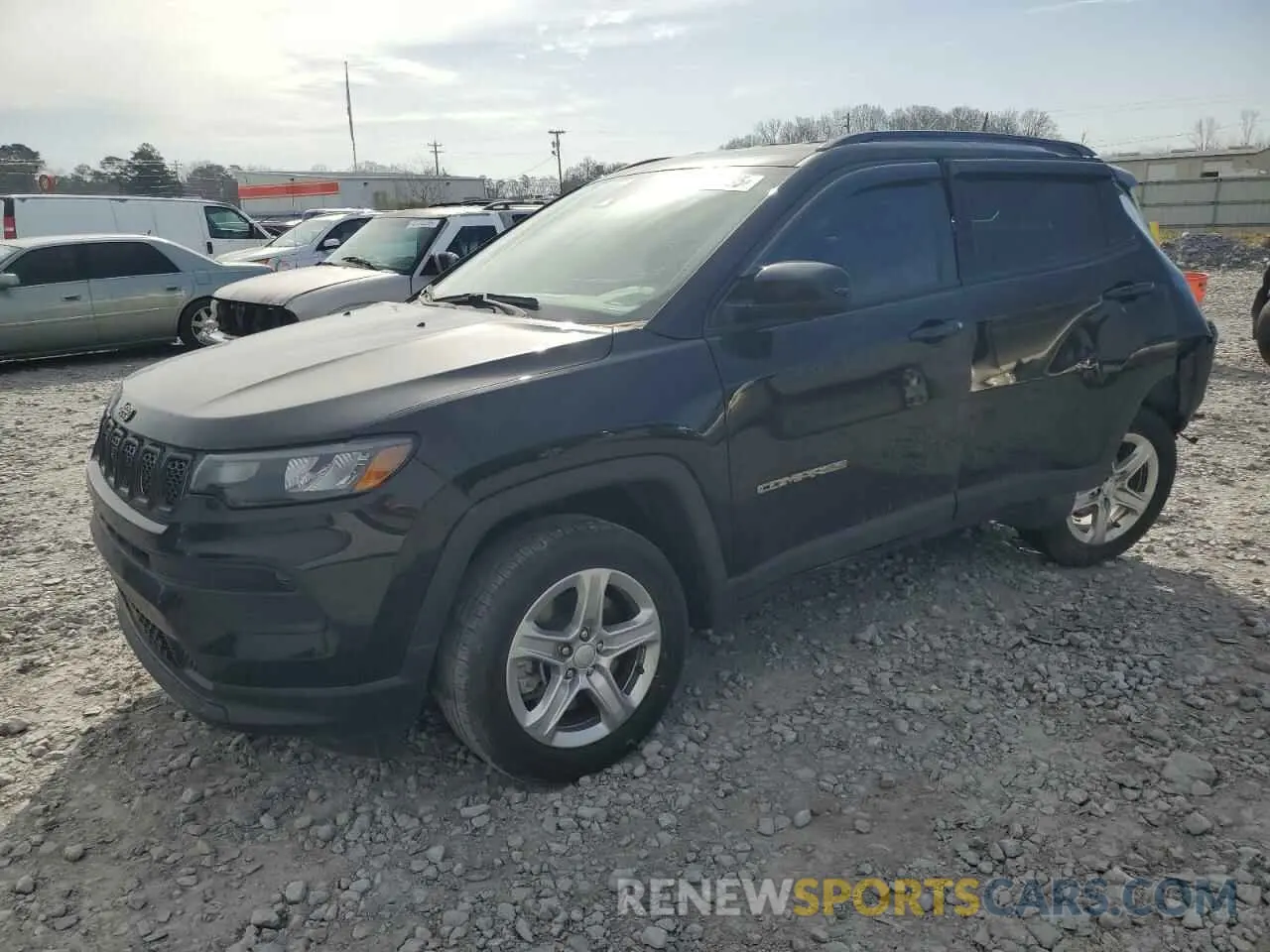 1 Photograph of a damaged car 3C4NJDBN4PT544548 JEEP COMPASS 2023