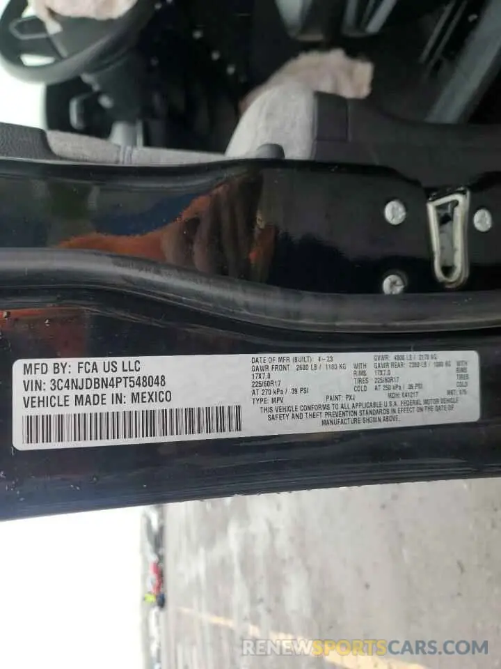 14 Photograph of a damaged car 3C4NJDBN4PT548048 JEEP COMPASS 2023