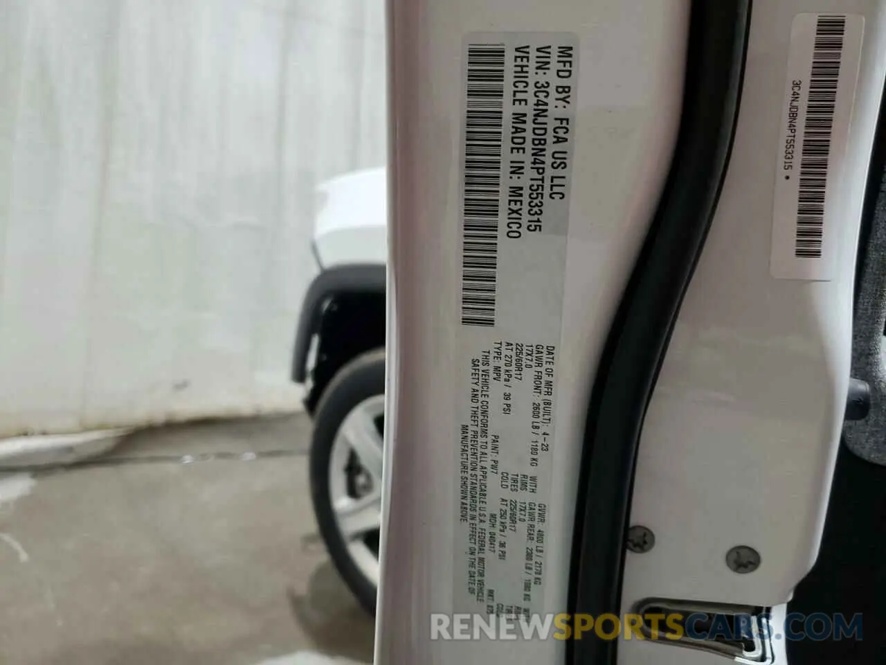 13 Photograph of a damaged car 3C4NJDBN4PT553315 JEEP COMPASS 2023