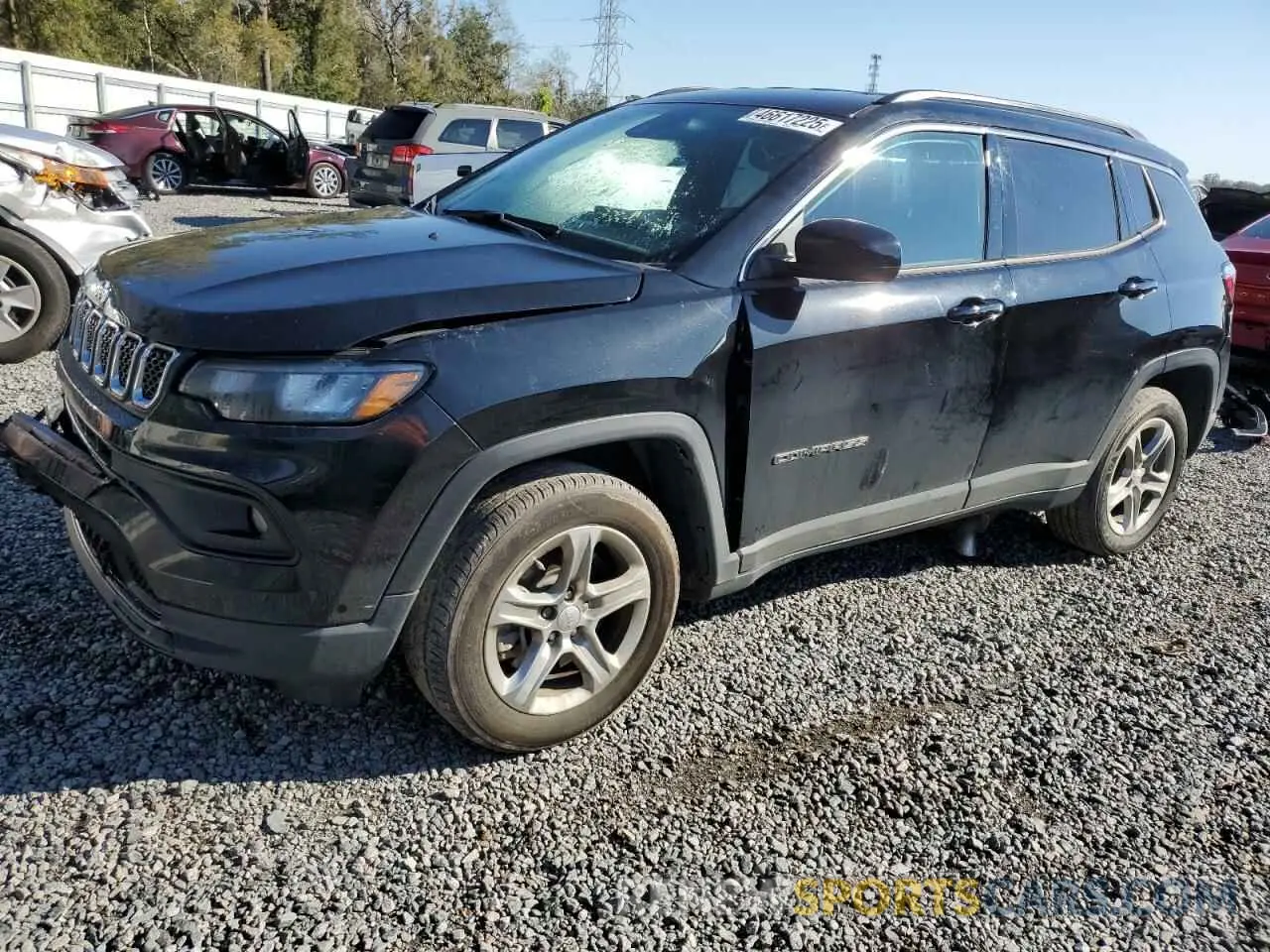 1 Photograph of a damaged car 3C4NJDBN5PT517732 JEEP COMPASS 2023