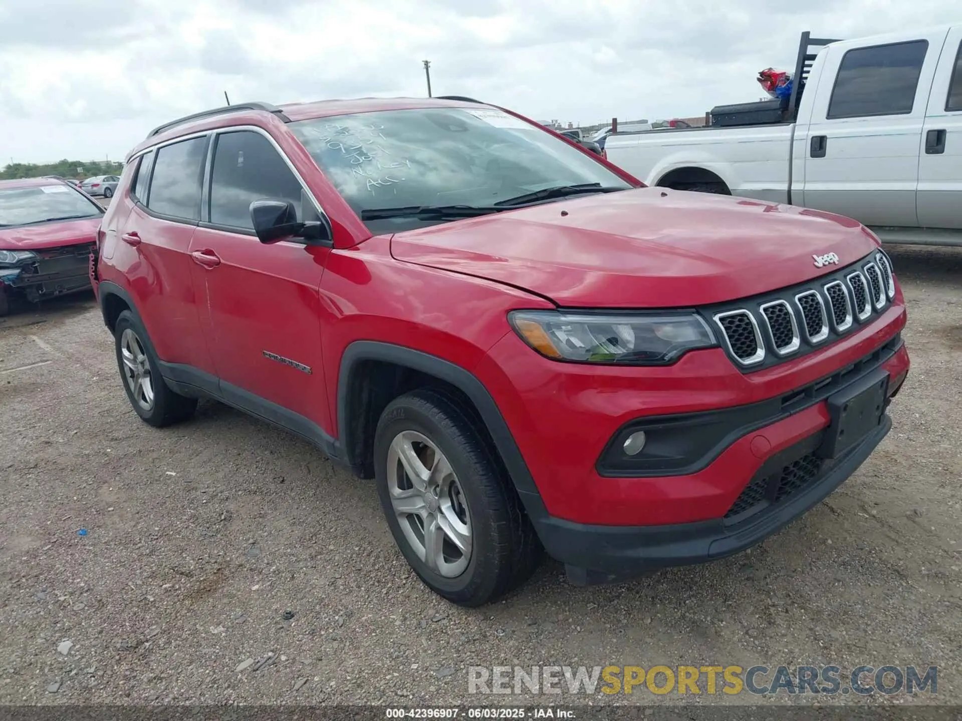 1 Photograph of a damaged car 3C4NJDBN6PT542039 JEEP COMPASS 2023