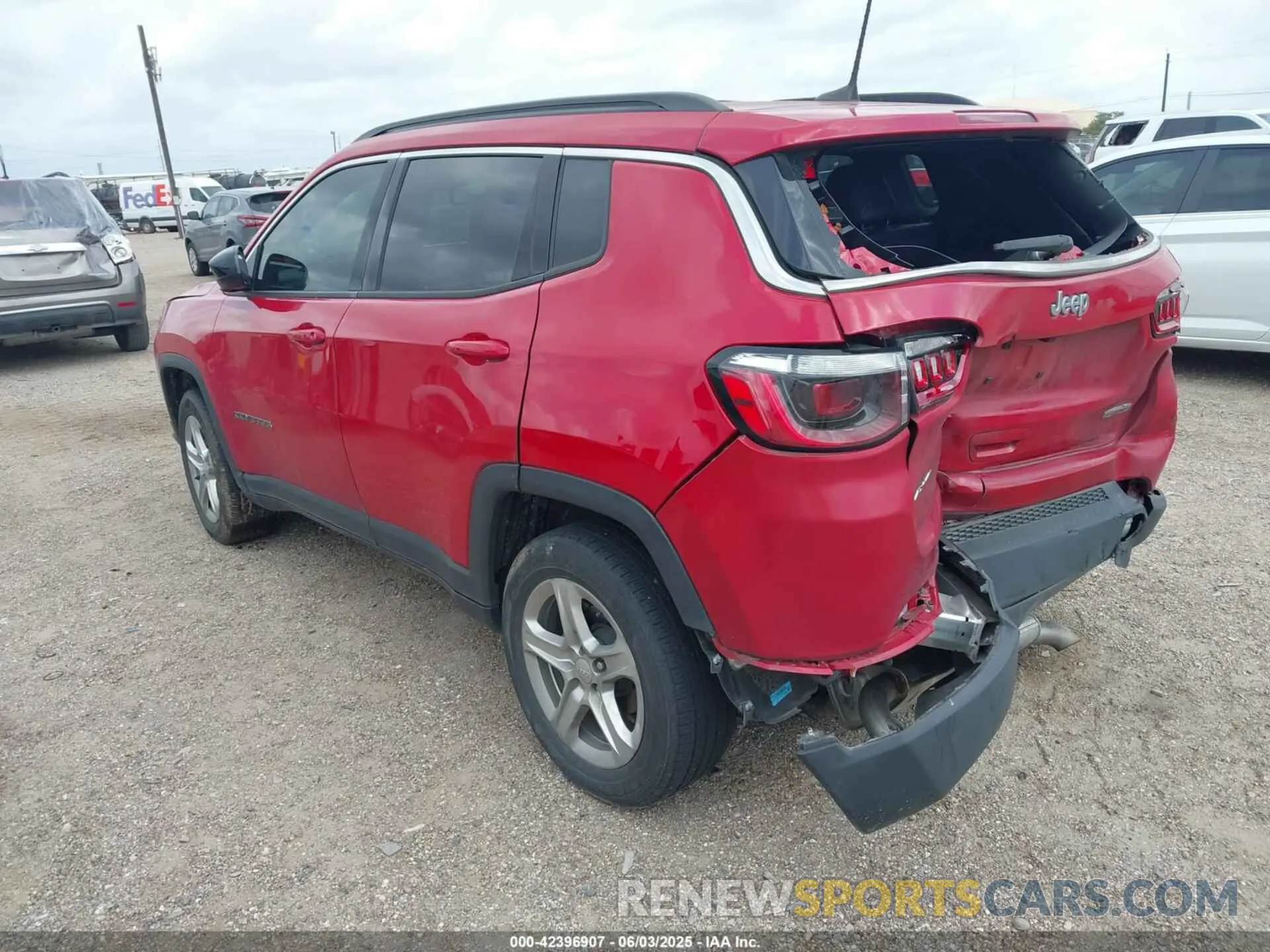 3 Photograph of a damaged car 3C4NJDBN6PT542039 JEEP COMPASS 2023