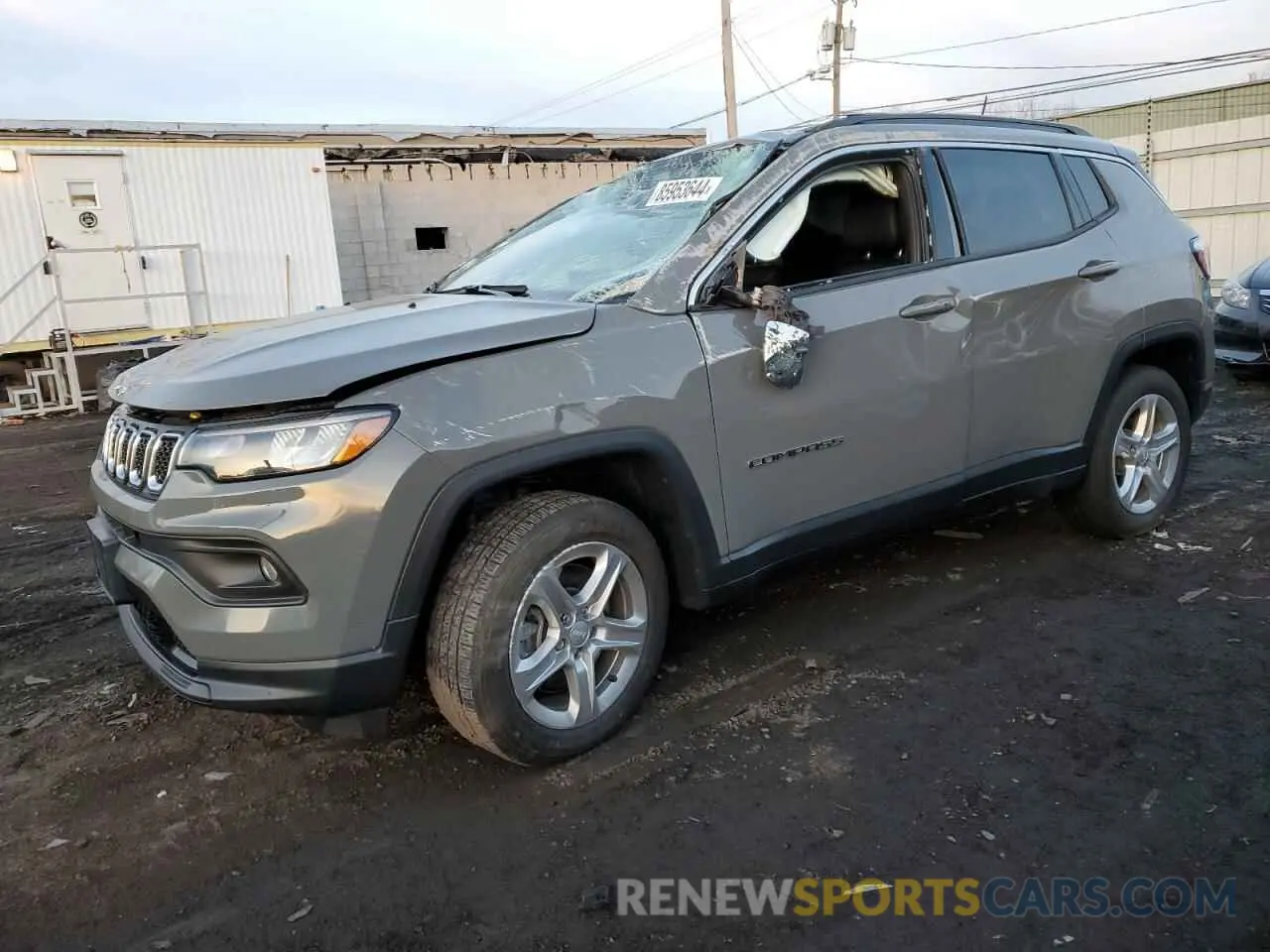 1 Photograph of a damaged car 3C4NJDBN7PT508868 JEEP COMPASS 2023