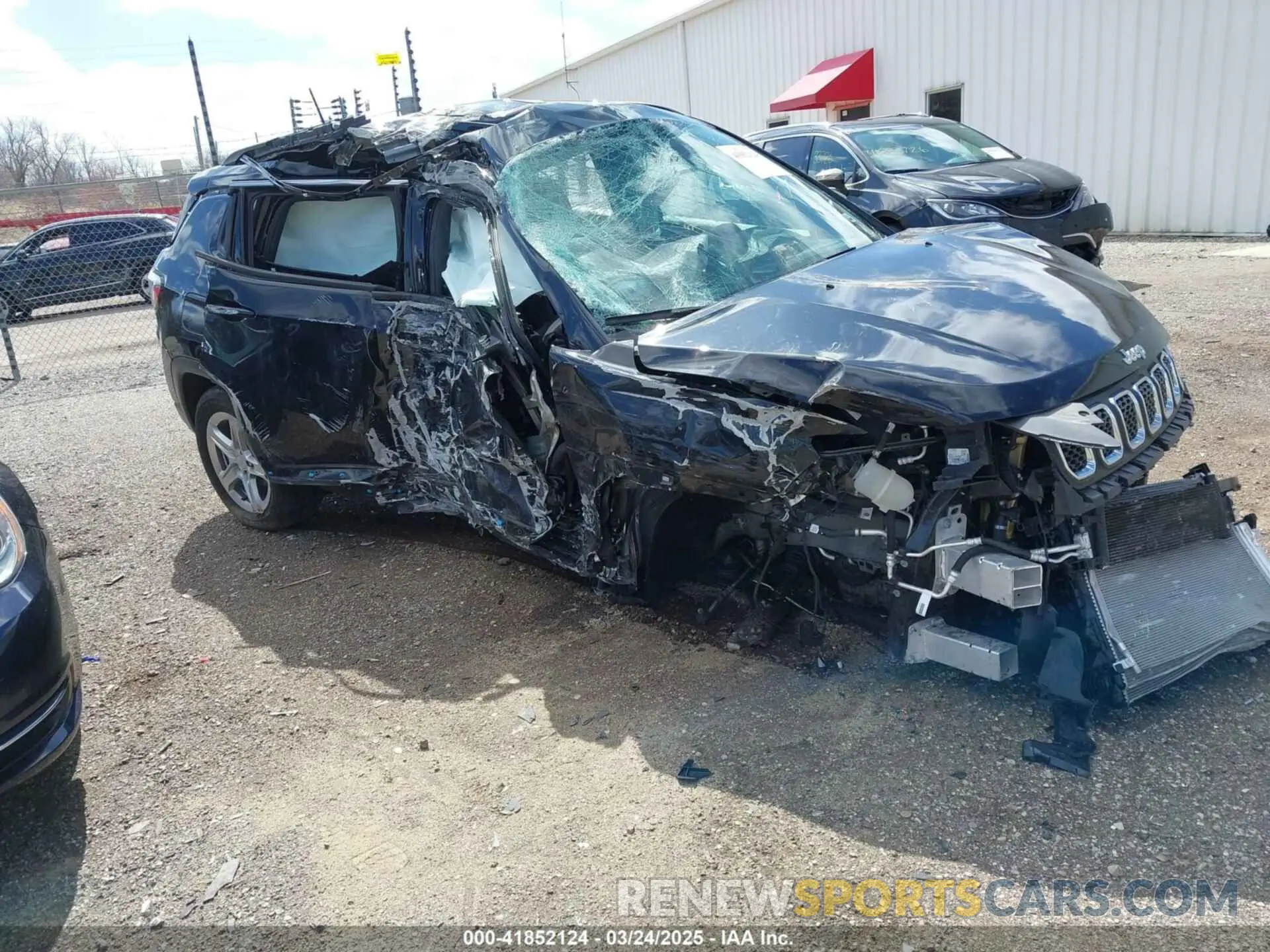 1 Photograph of a damaged car 3C4NJDBN9PT514039 JEEP COMPASS 2023