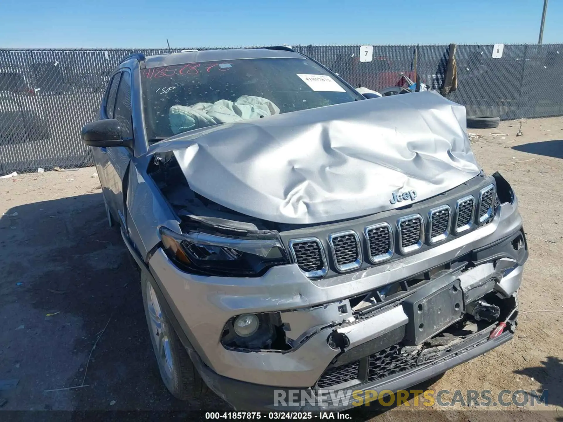 1 Photograph of a damaged car 3C4NJDBN9PT540799 JEEP COMPASS 2023