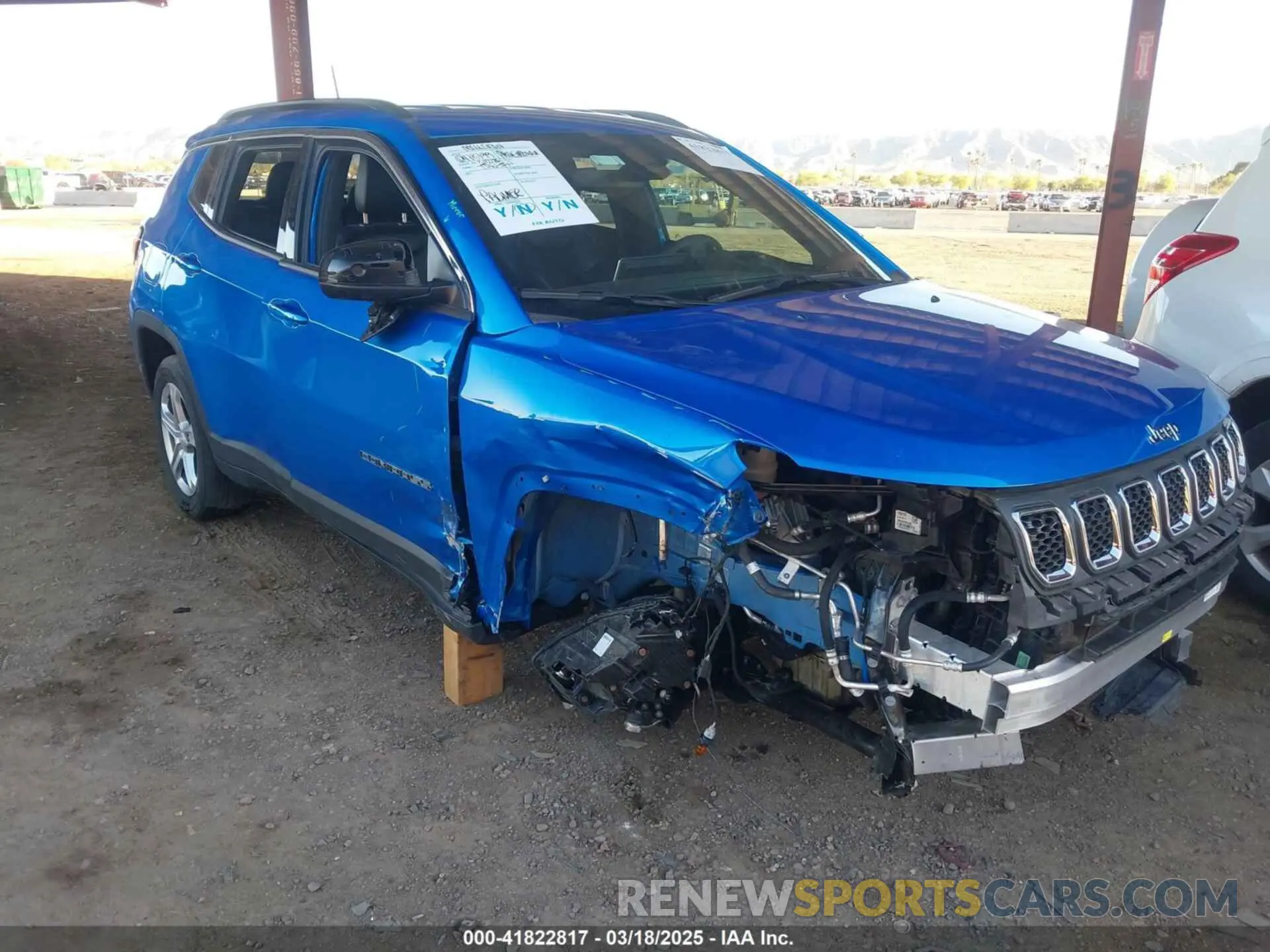 1 Photograph of a damaged car 3C4NJDBNXPT554436 JEEP COMPASS 2023
