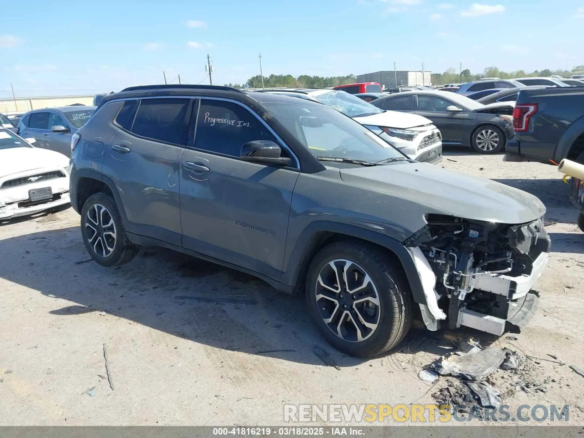 1 Photograph of a damaged car 3C4NJDCN4PT505487 JEEP COMPASS 2023