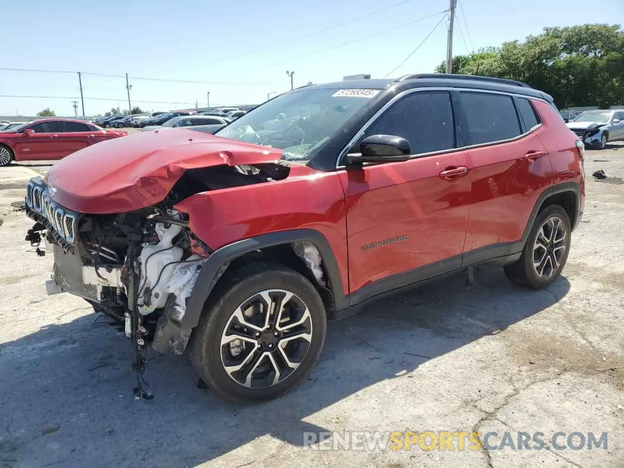 1 Photograph of a damaged car 3C4NJDCN4PT545763 JEEP COMPASS 2023