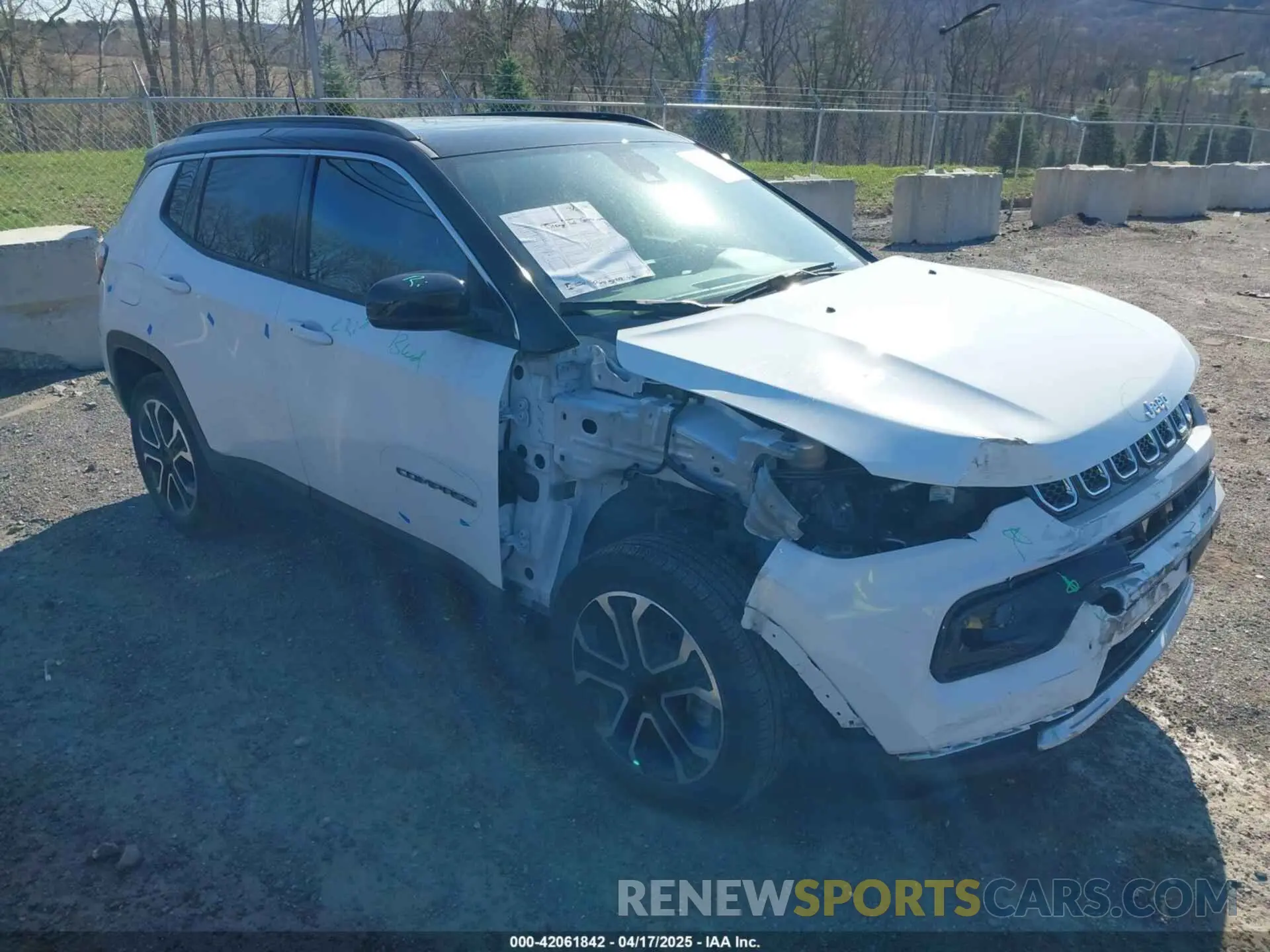 1 Photograph of a damaged car 3C4NJDCN8PT534989 JEEP COMPASS 2023