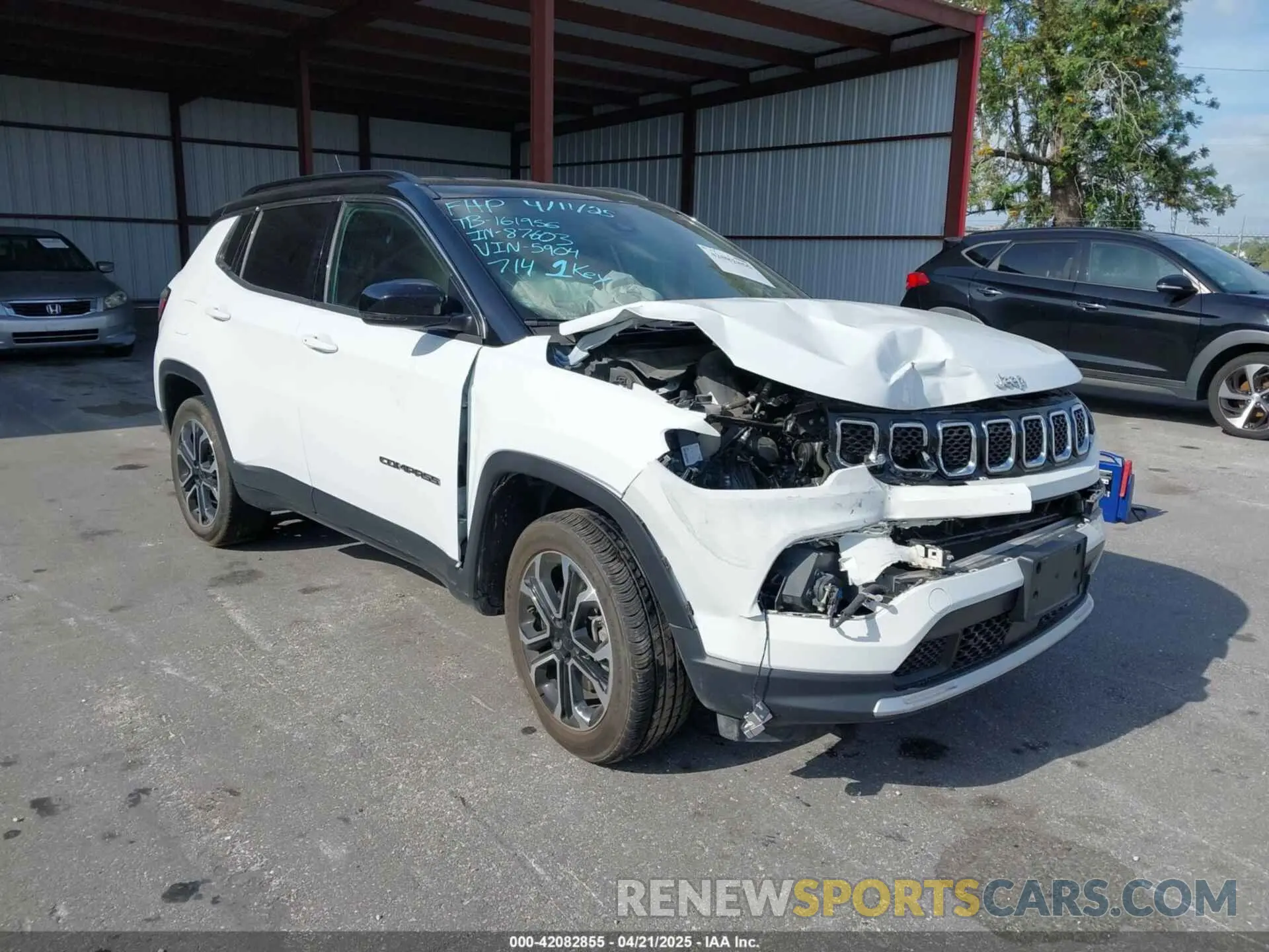 1 Photograph of a damaged car 3C4NJDCN8PT565904 JEEP COMPASS 2023