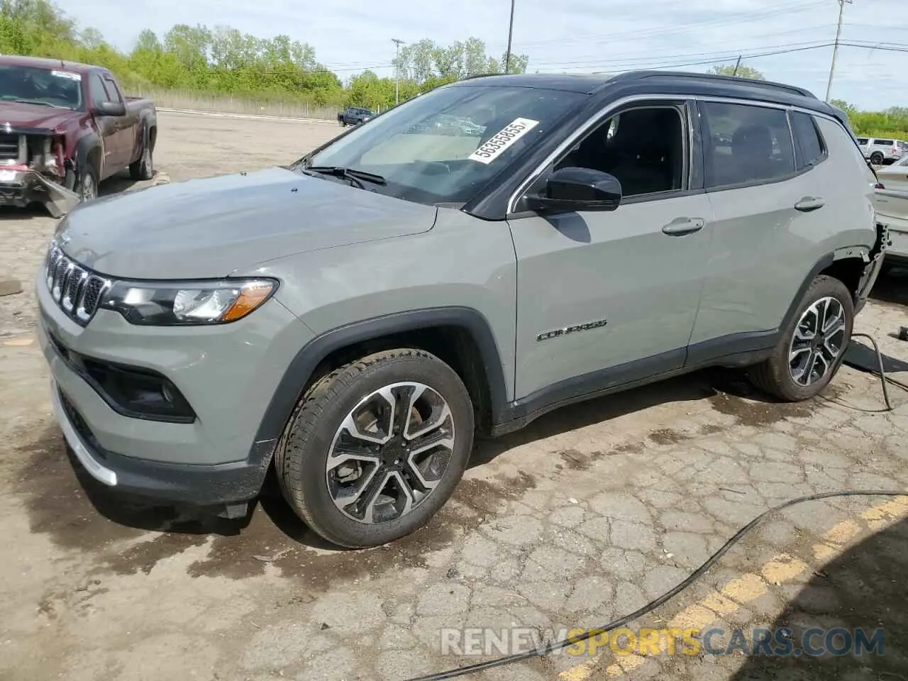 1 Photograph of a damaged car 3C4NJDCN8PT572187 JEEP COMPASS 2023