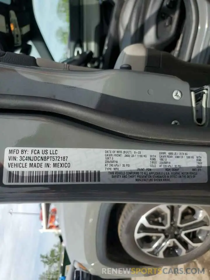14 Photograph of a damaged car 3C4NJDCN8PT572187 JEEP COMPASS 2023