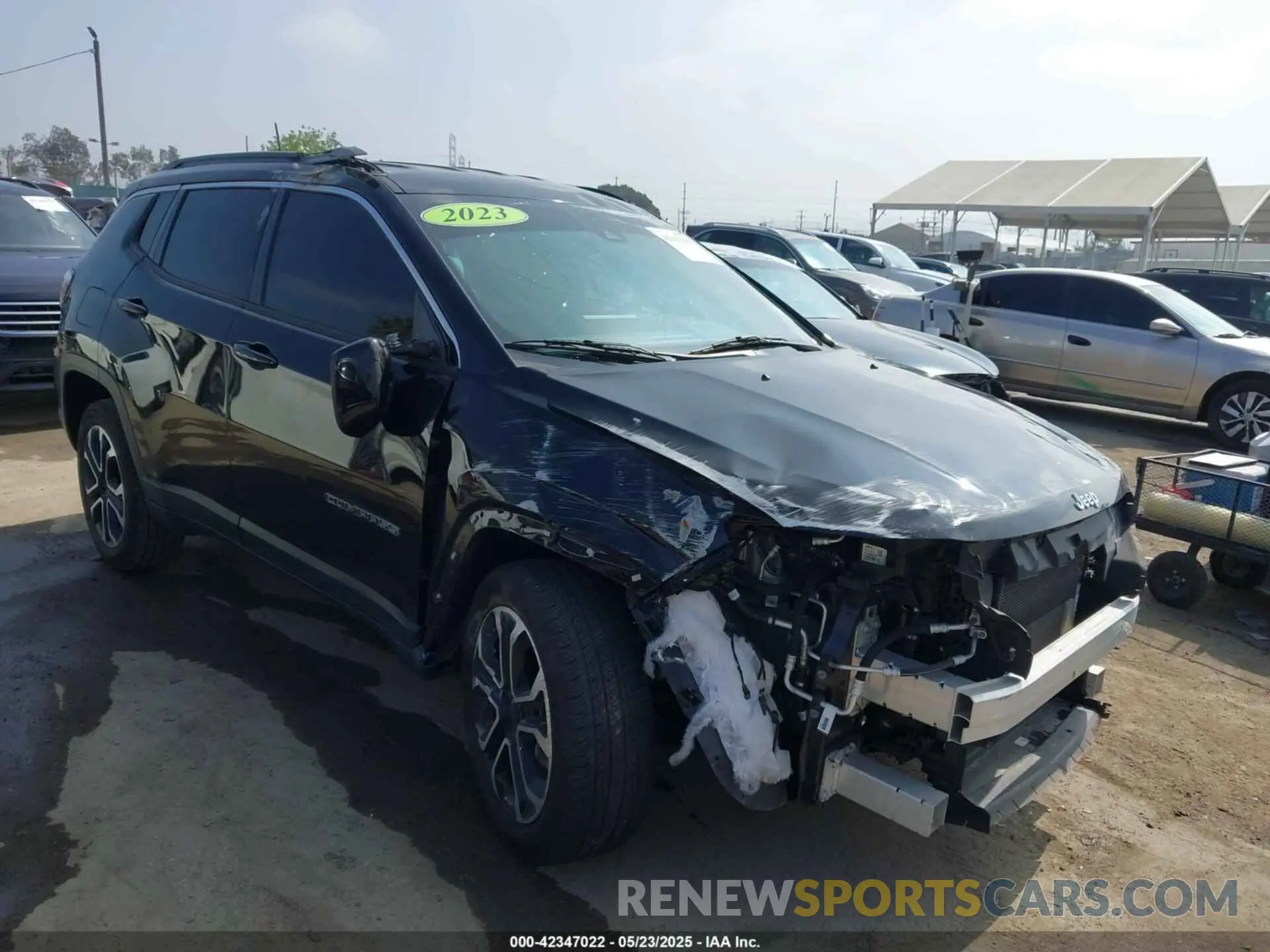 1 Photograph of a damaged car 3C4NJDCN9PT539652 JEEP COMPASS 2023