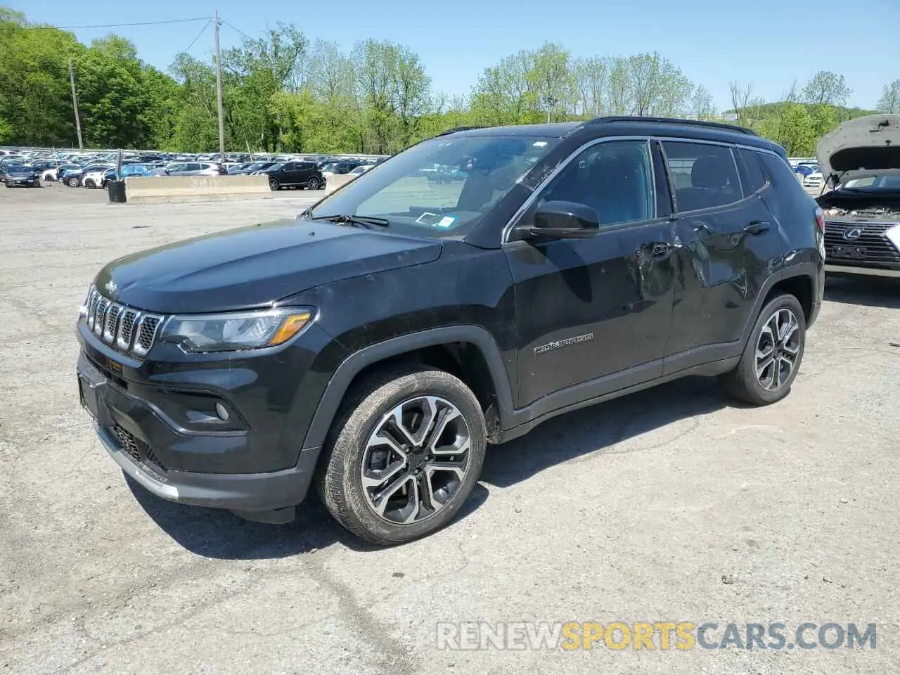 1 Photograph of a damaged car 3C4NJDCN9PT562557 JEEP COMPASS 2023