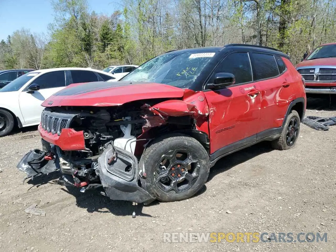 1 Photograph of a damaged car 3C4NJDDN0PT506697 JEEP COMPASS 2023