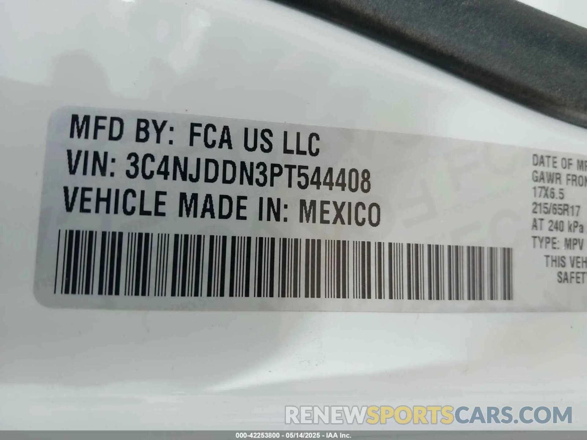 9 Photograph of a damaged car 3C4NJDDN3PT544408 JEEP COMPASS 2023