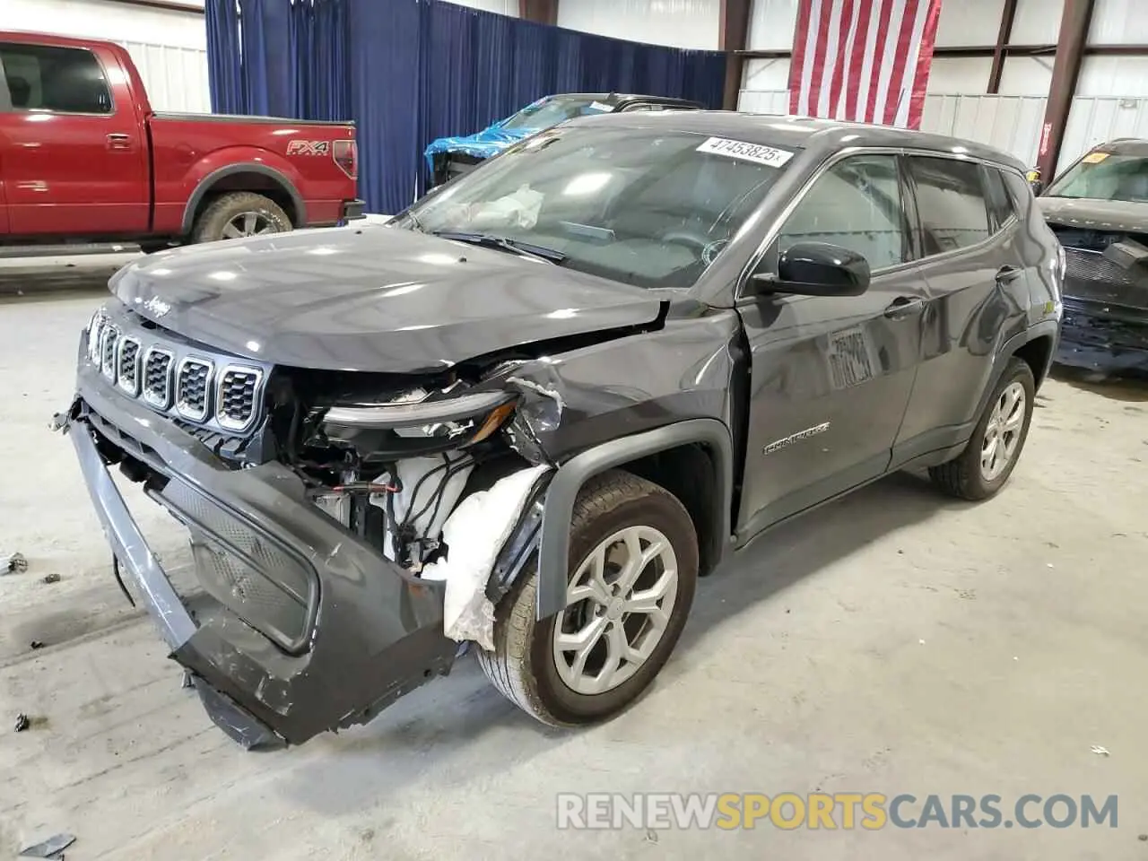 1 Photograph of a damaged car 3C4NJDAN5RT169337 JEEP COMPASS 2024