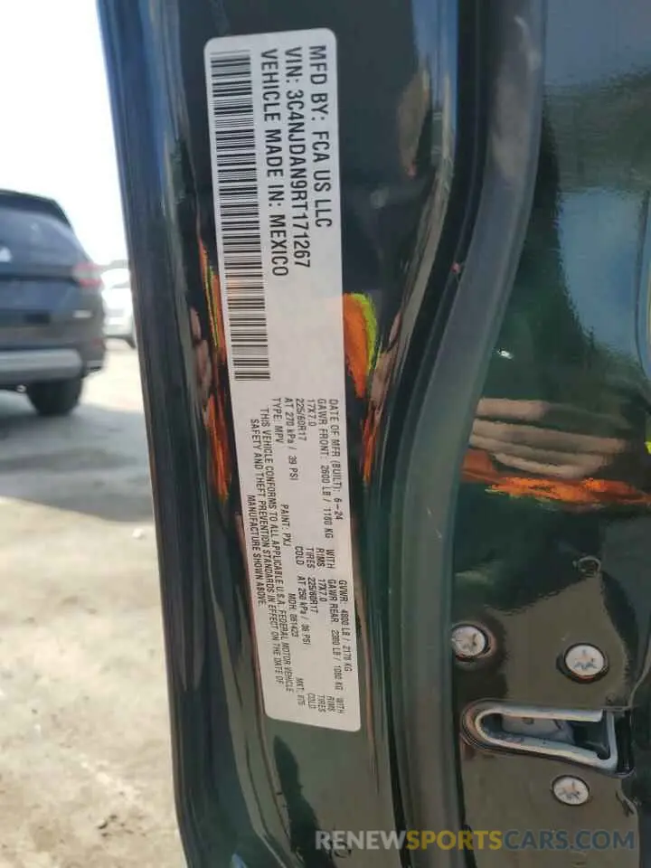 16 Photograph of a damaged car 3C4NJDAN9RT171267 JEEP COMPASS 2024
