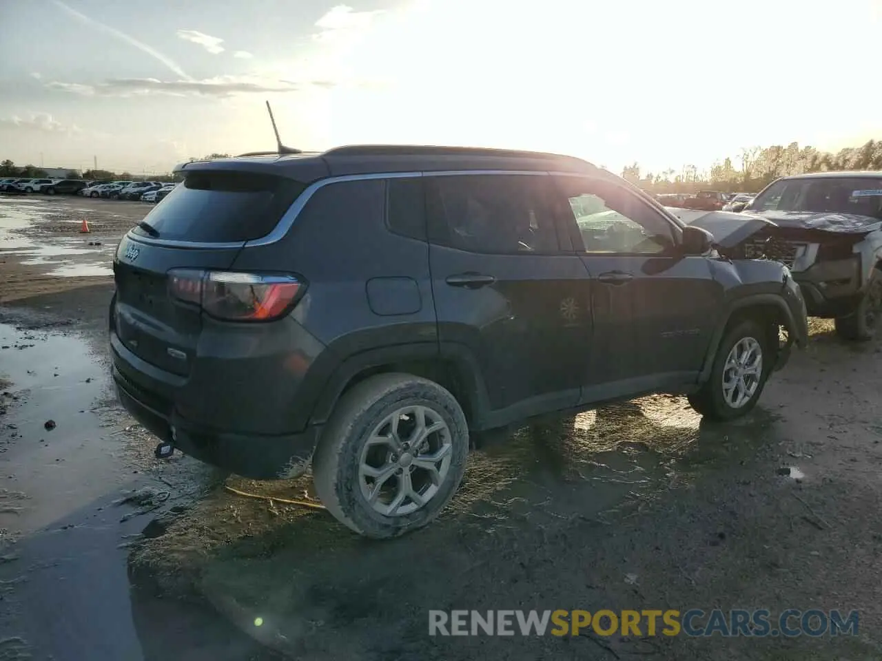 3 Photograph of a damaged car 3C4NJDBN0RT126488 JEEP COMPASS 2024