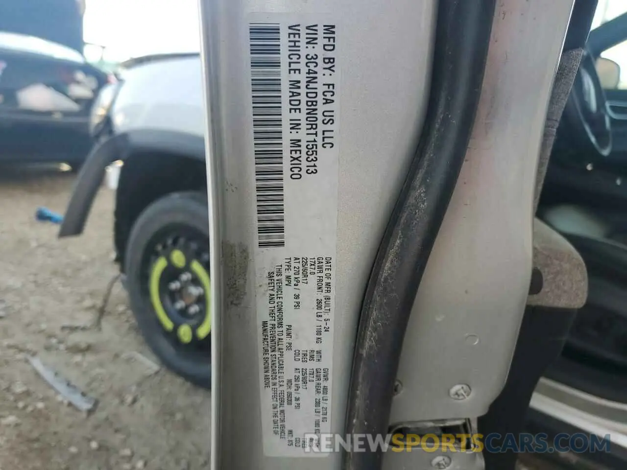 13 Photograph of a damaged car 3C4NJDBN0RT155313 JEEP COMPASS 2024
