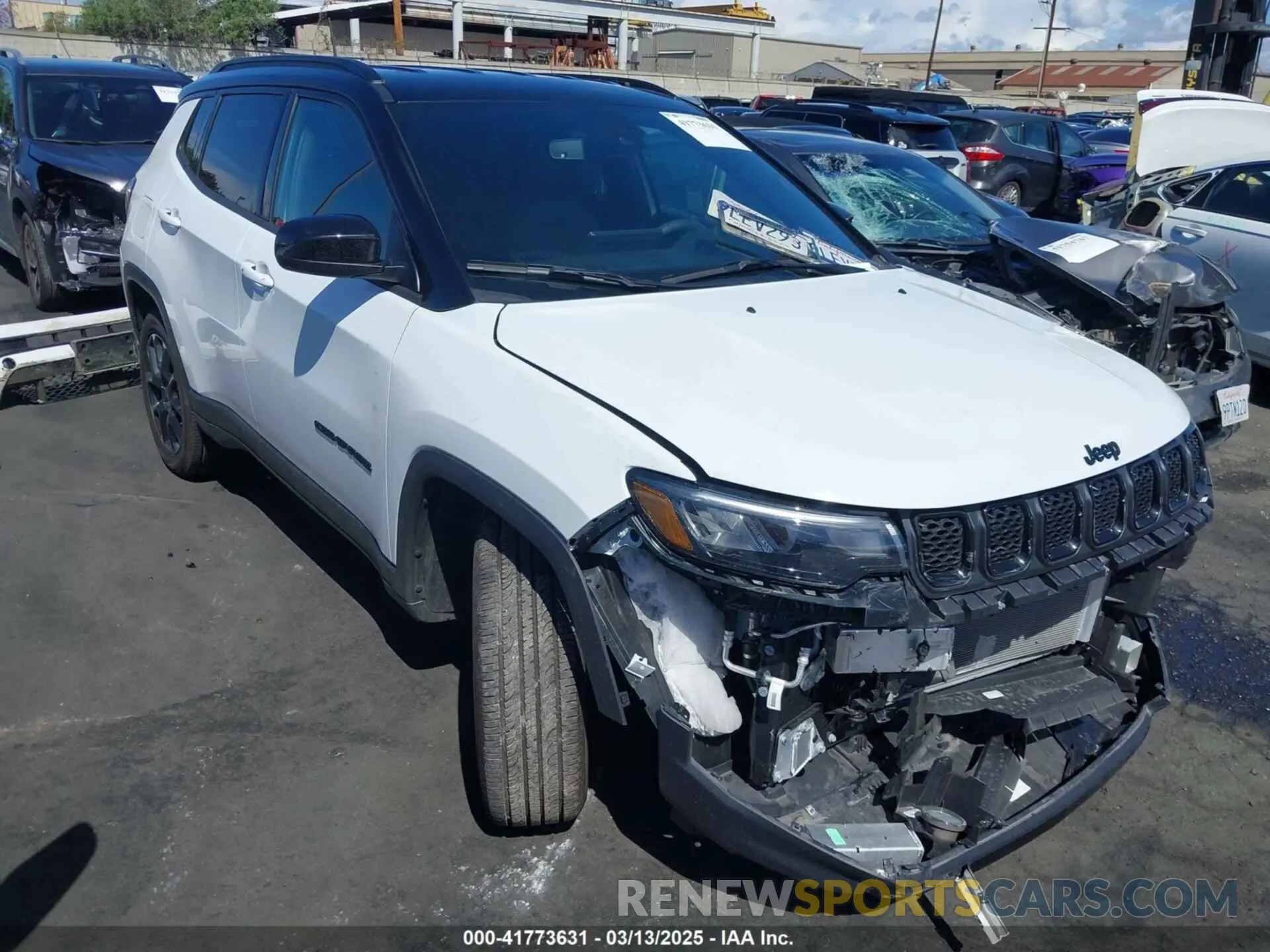 1 Photograph of a damaged car 3C4NJDBN0RT588081 JEEP COMPASS 2024