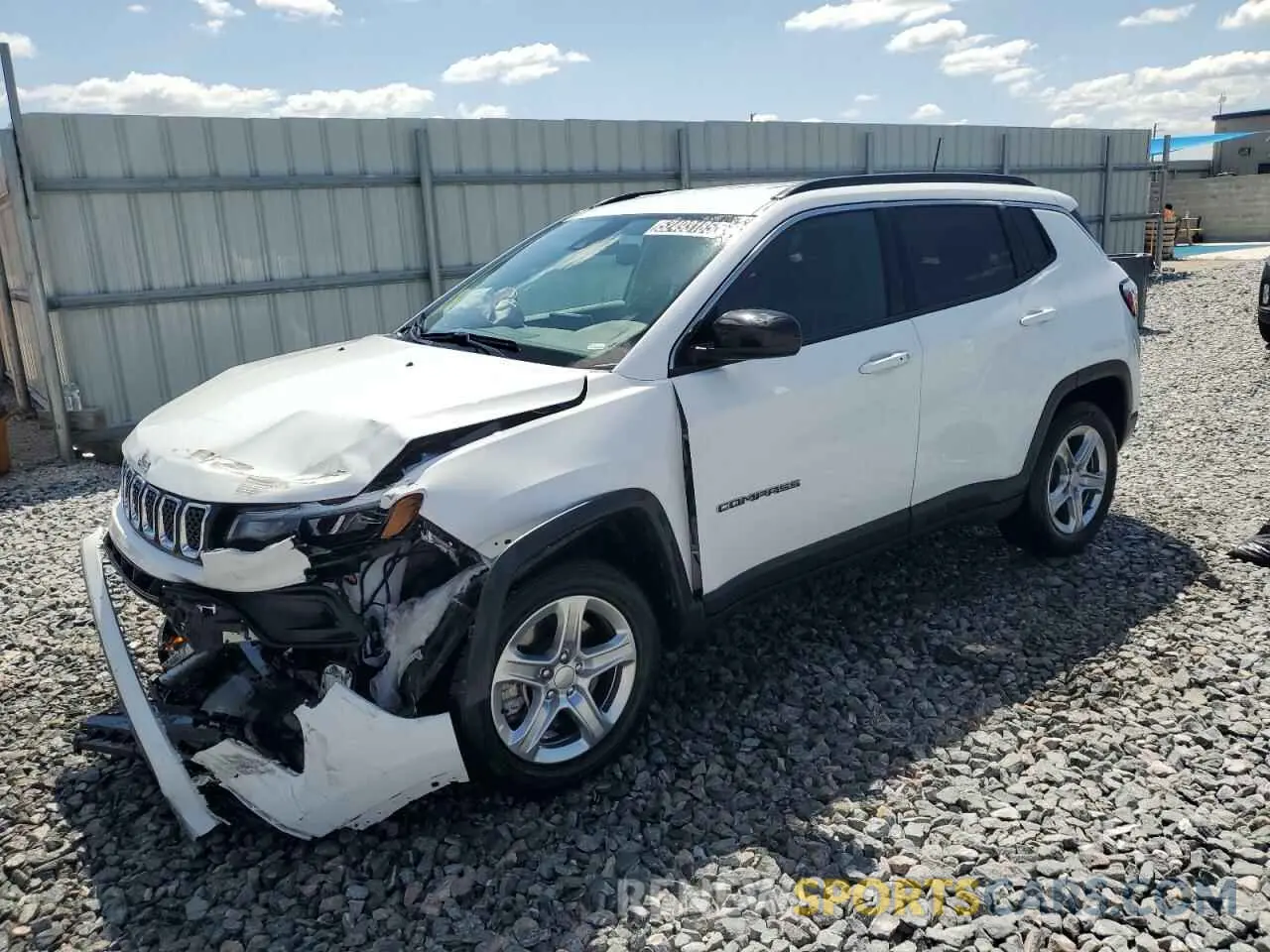 1 Photograph of a damaged car 3C4NJDBN0RT606644 JEEP COMPASS 2024